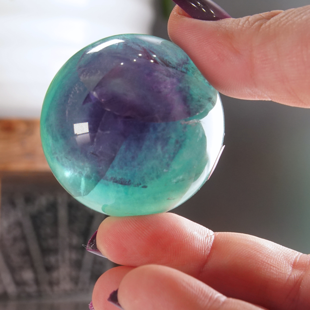 Rainbow Fluorite Sphere | High Quality Glassy Fluorite Sphere (I)