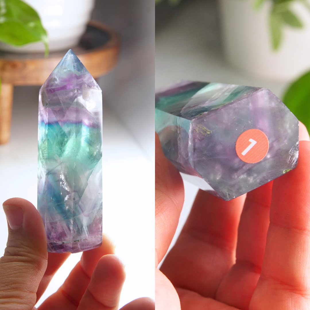 Rainbow Fluorite Tower | High Quality Glassy Fluorite Tower (1)