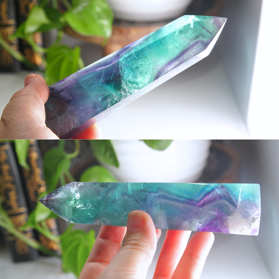 Rainbow Fluorite Tower | High Quality Glassy Fluorite Tower (K)