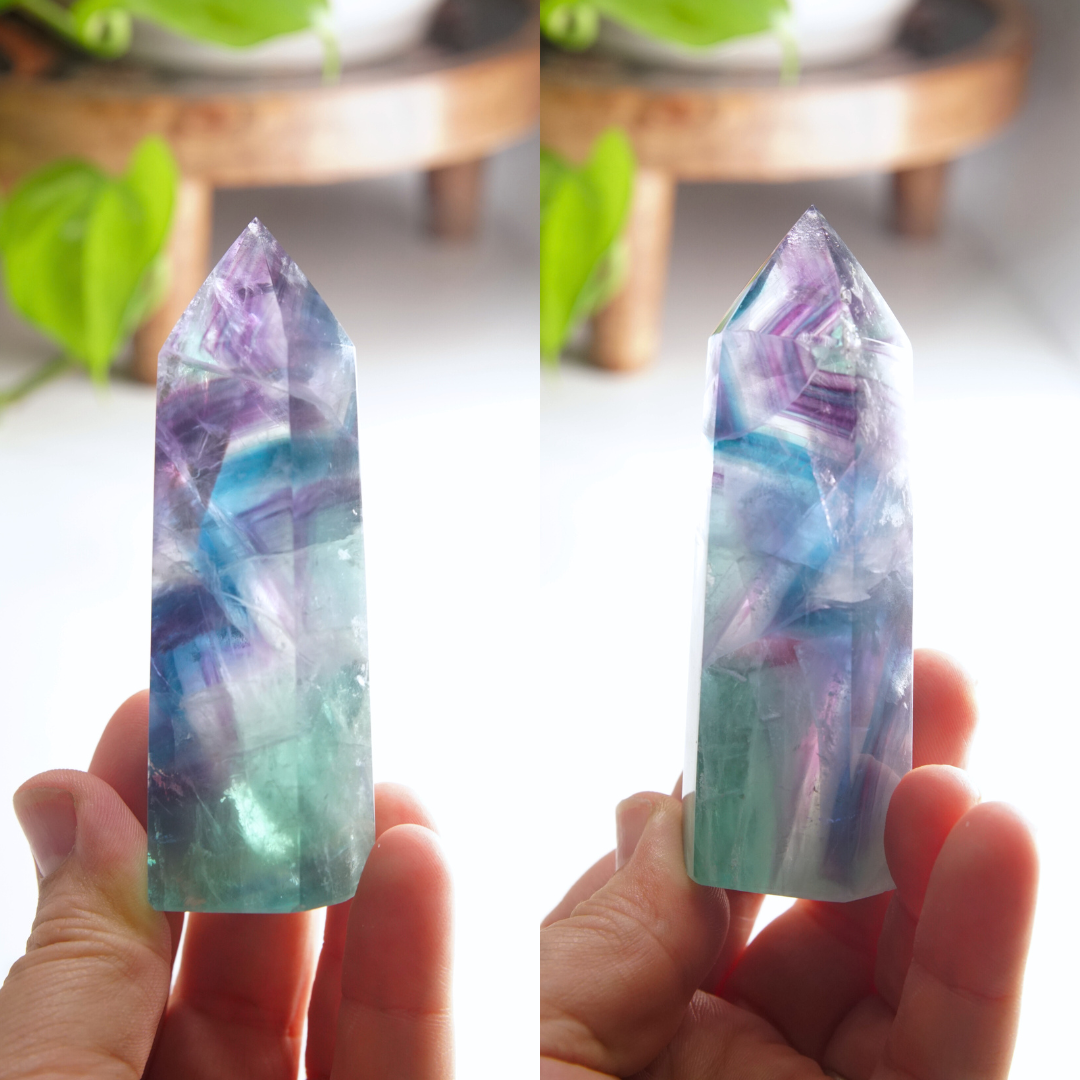 Rainbow Fluorite Tower | High Quality Glassy Fluorite Tower (W)