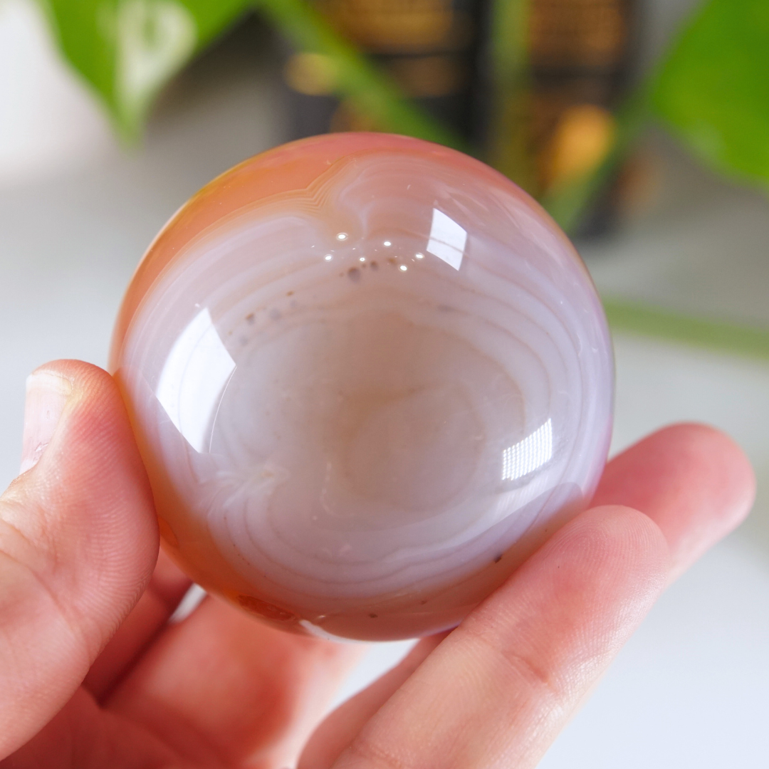 Pink Jelly Agate Sphere | Pick Your Favorite