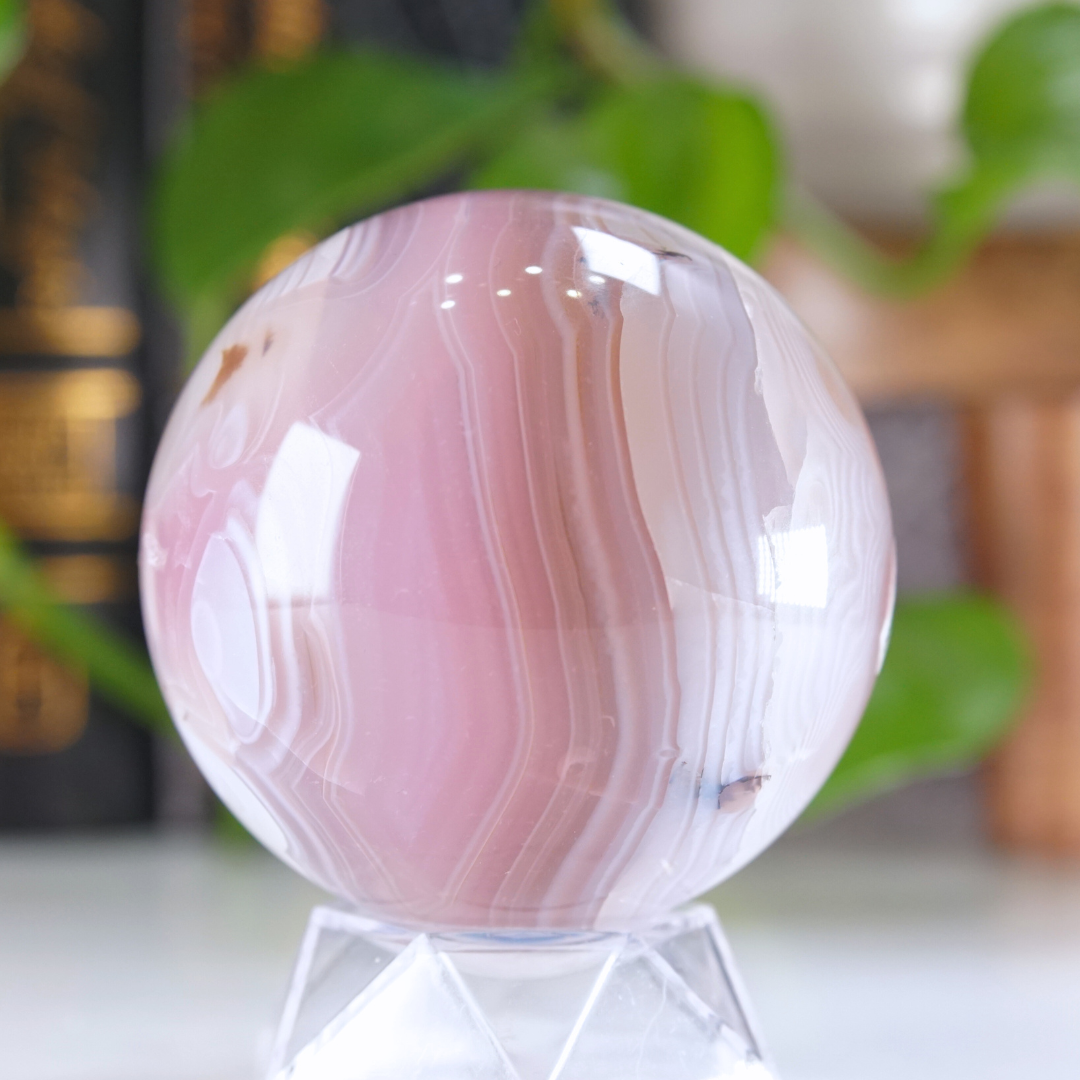 Pink Jelly Agate Sphere | Pick Your Favorite