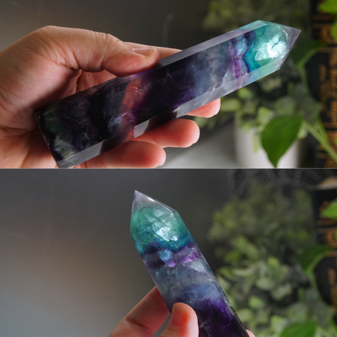 Rainbow Fluorite Tower | High Quality Glassy Fluorite Tower (B)
