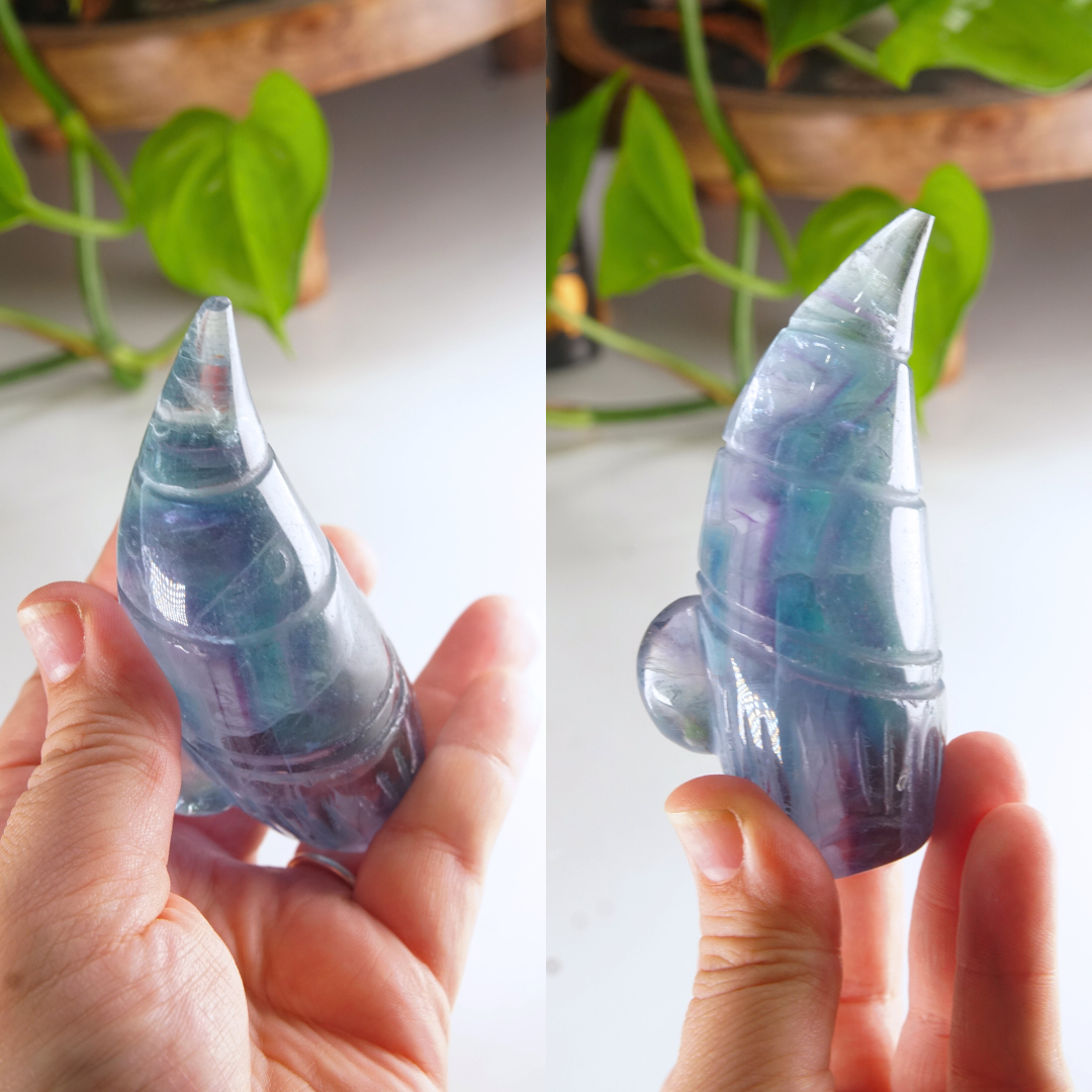 Rainbow Fluorite Gnome Carving | Pick Your Favorite