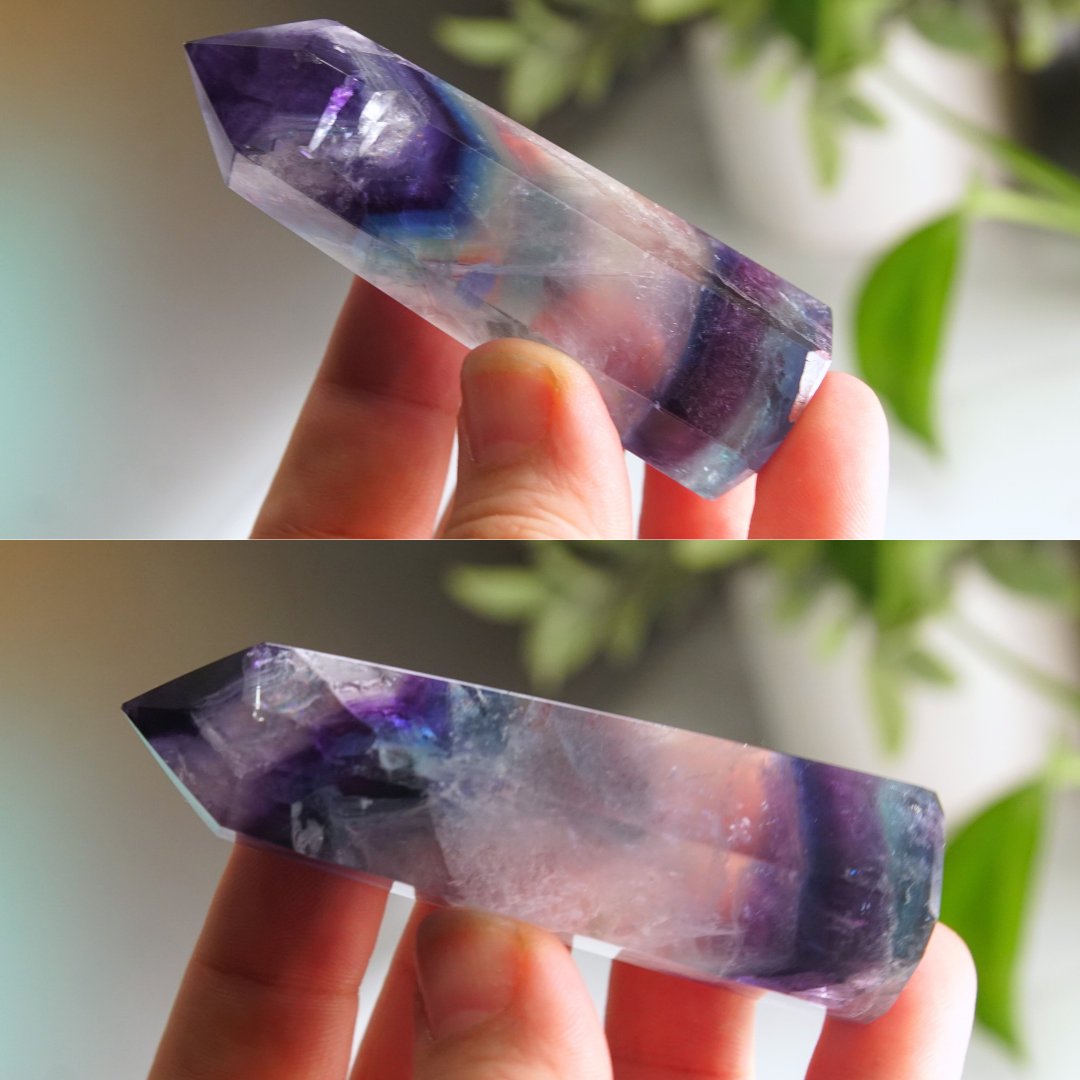 Rainbow Fluorite Tower | High Quality Glassy Fluorite Tower (D)