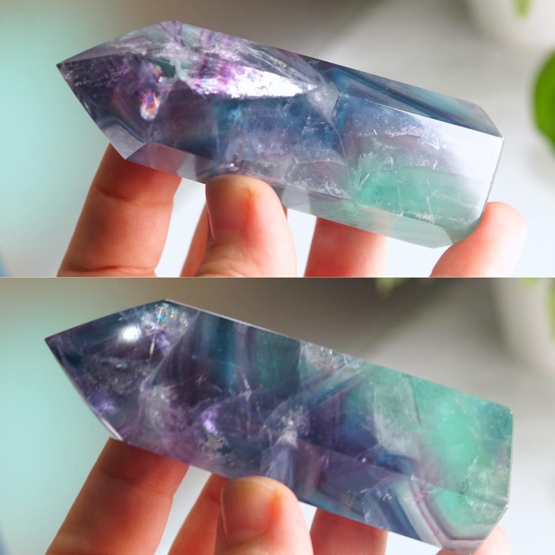 Rainbow Fluorite Tower | High Quality Glassy Fluorite Tower (W)