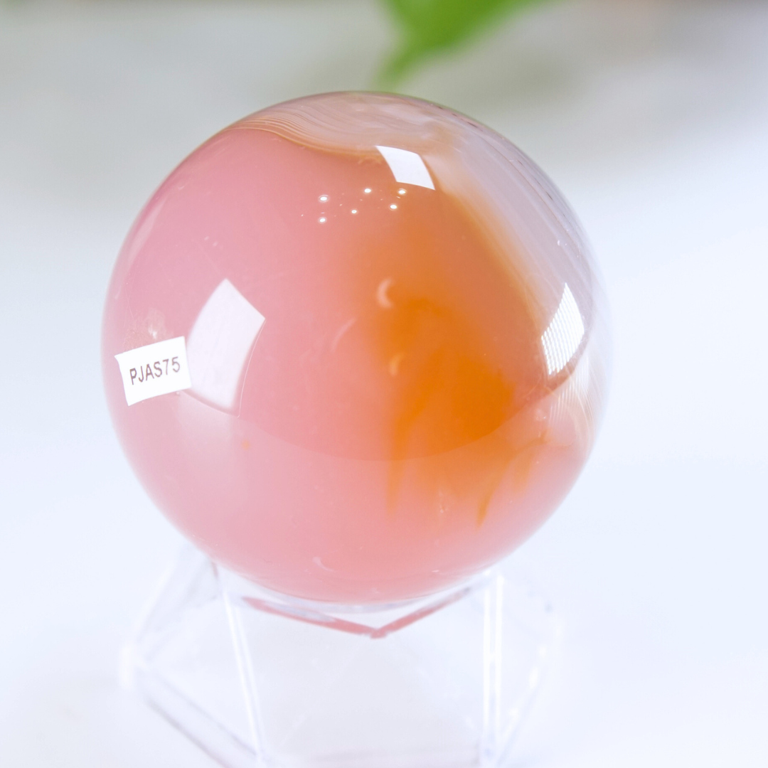 Pink Jelly Agate Sphere | Pick Your Favorite