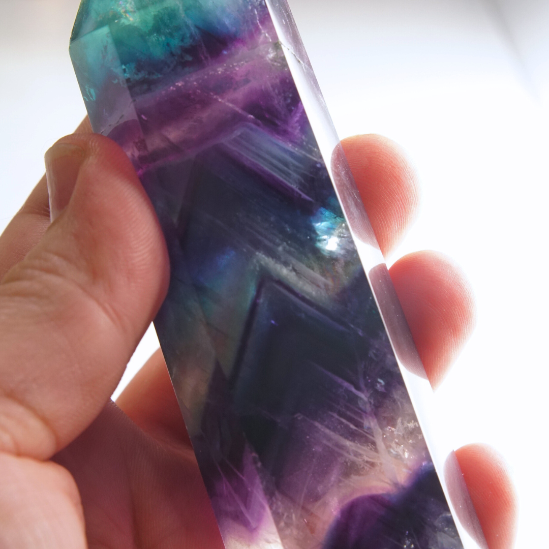 Rainbow Fluorite Tower | High Quality Glassy Fluorite Tower (6)