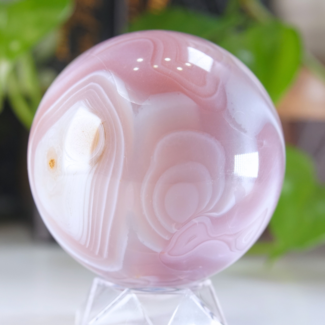 Pink Jelly Agate Sphere | Pick Your Favorite