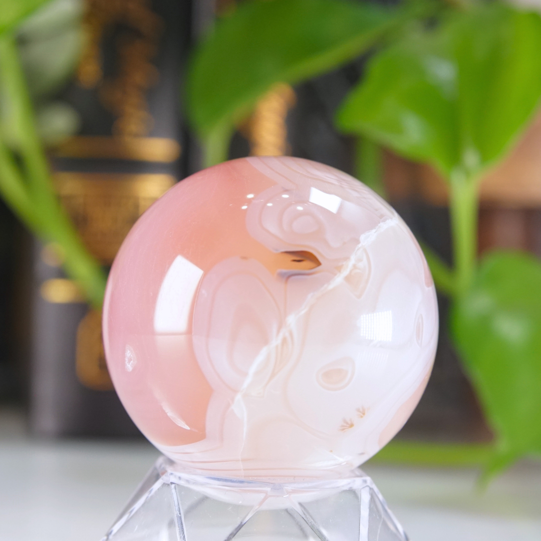 Pink Jelly Agate Sphere | Pick Your Favorite