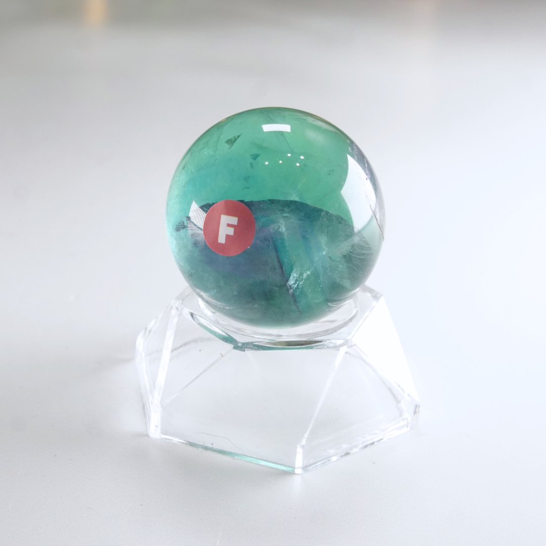 Rainbow Fluorite Sphere | High Quality Glassy Fluorite Sphere (F)