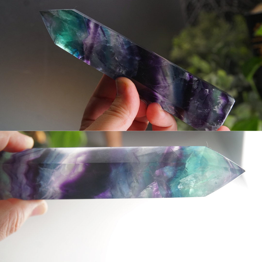Rainbow Fluorite Tower | High Quality Glassy Fluorite Tower (B)