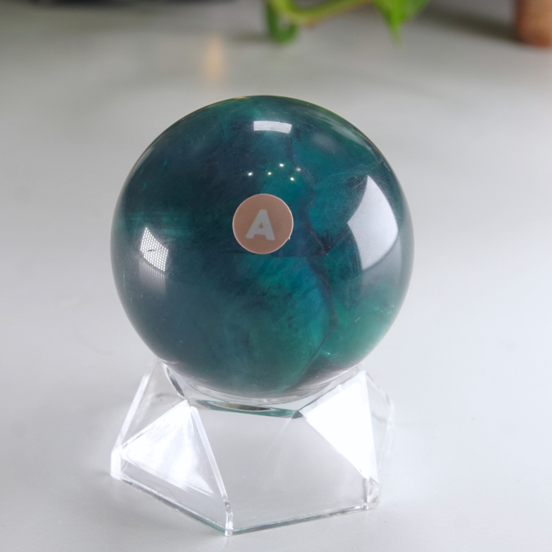 Rainbow Fluorite Sphere | High Quality Glassy Fluorite Sphere (A)