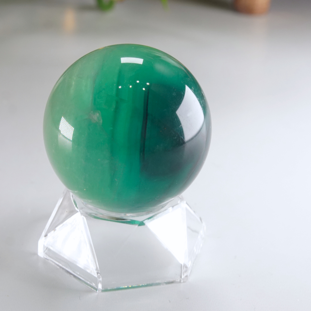 Rainbow Fluorite Sphere | High Quality Glassy Fluorite Sphere (C)