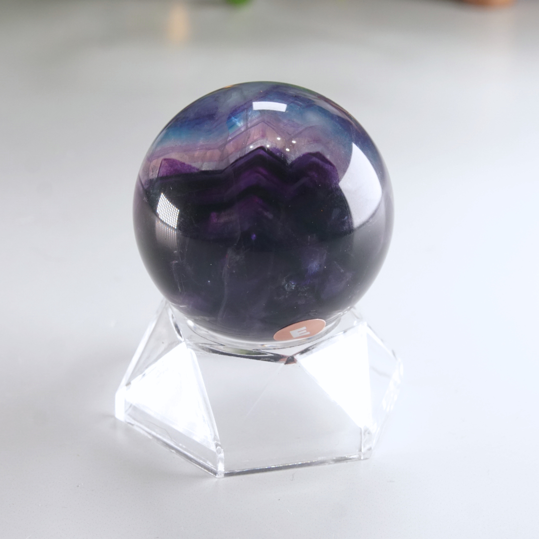 Rainbow Fluorite Sphere | High Quality Glassy Fluorite Sphere (E)