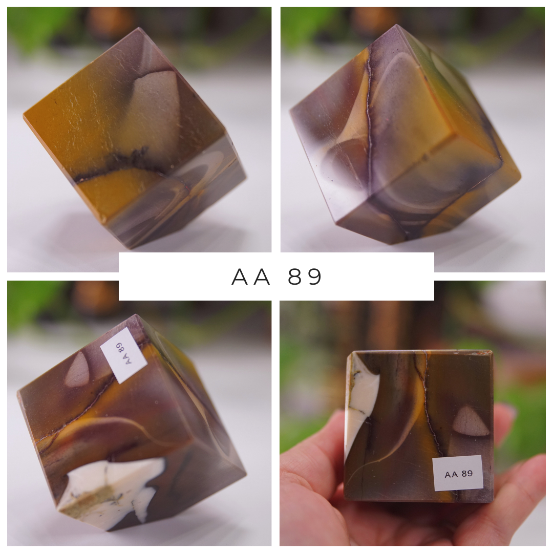 Purple And Yellow Mookaite Cubes | Pick Your Favorite
