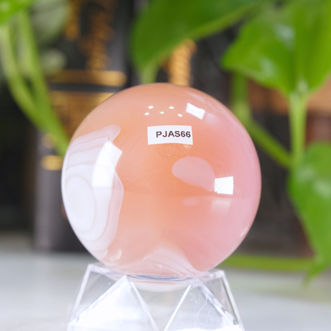 Pink Jelly Agate Sphere | Pick Your Favorite