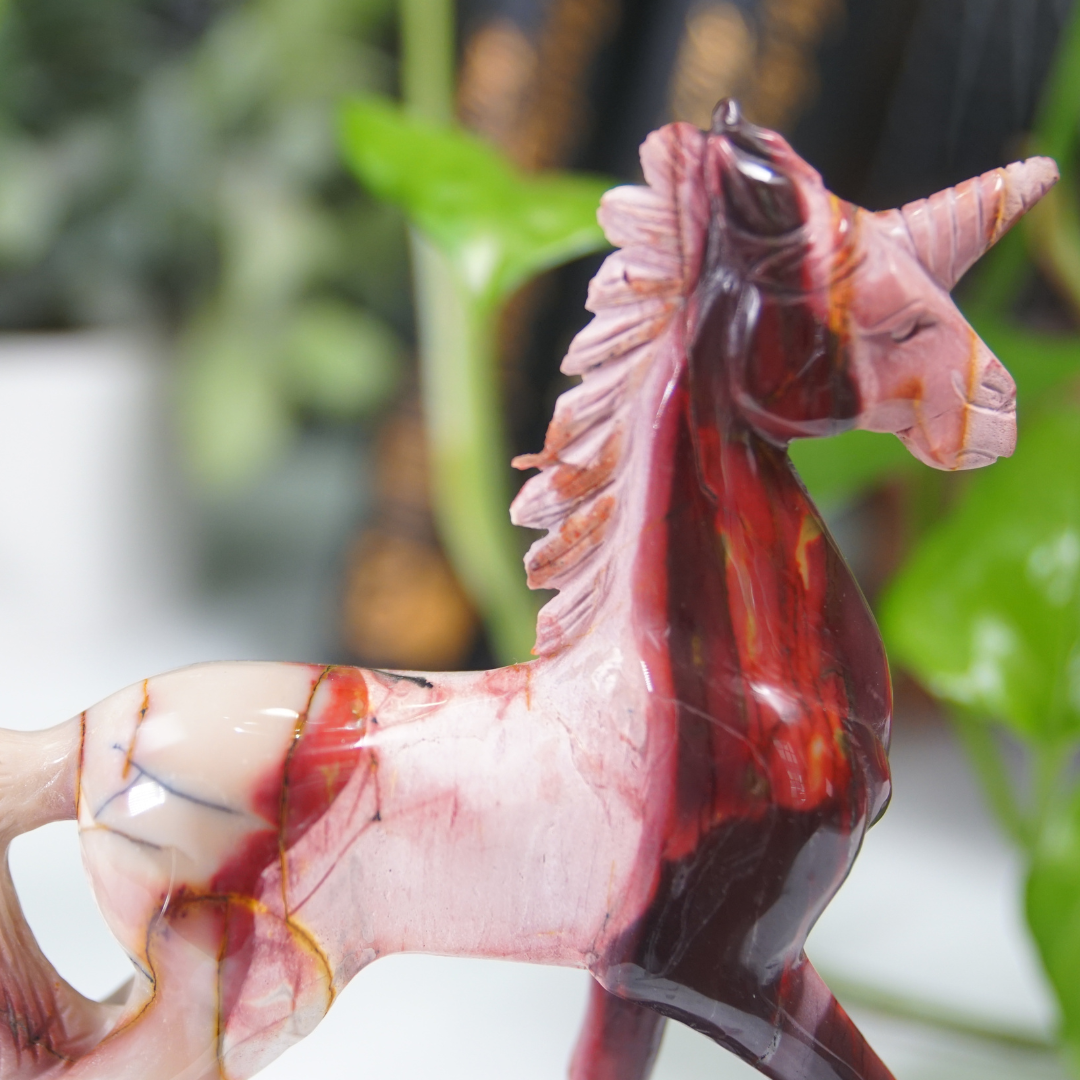 Mookaite Unicorn Boutique Carving