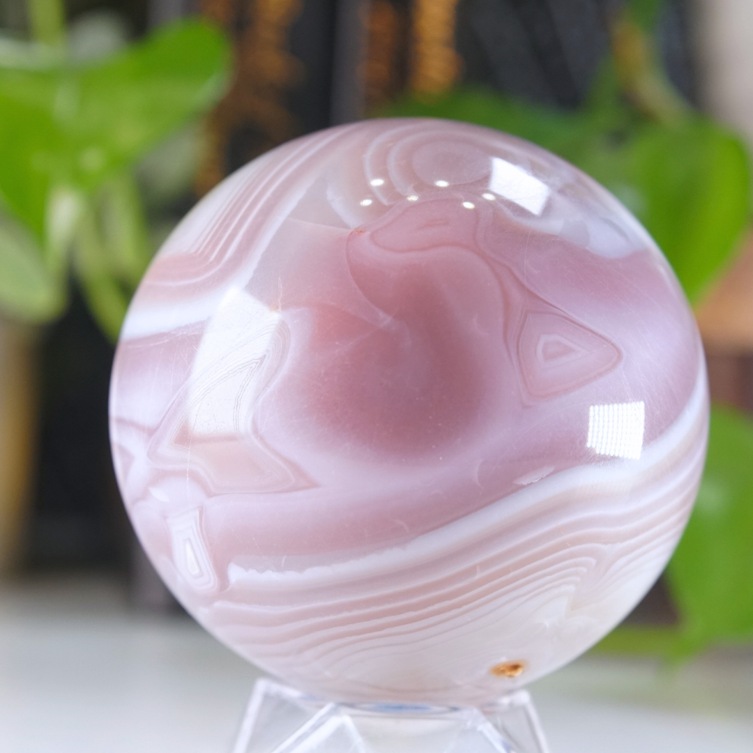 Pink Jelly Agate Sphere | Pick Your Favorite