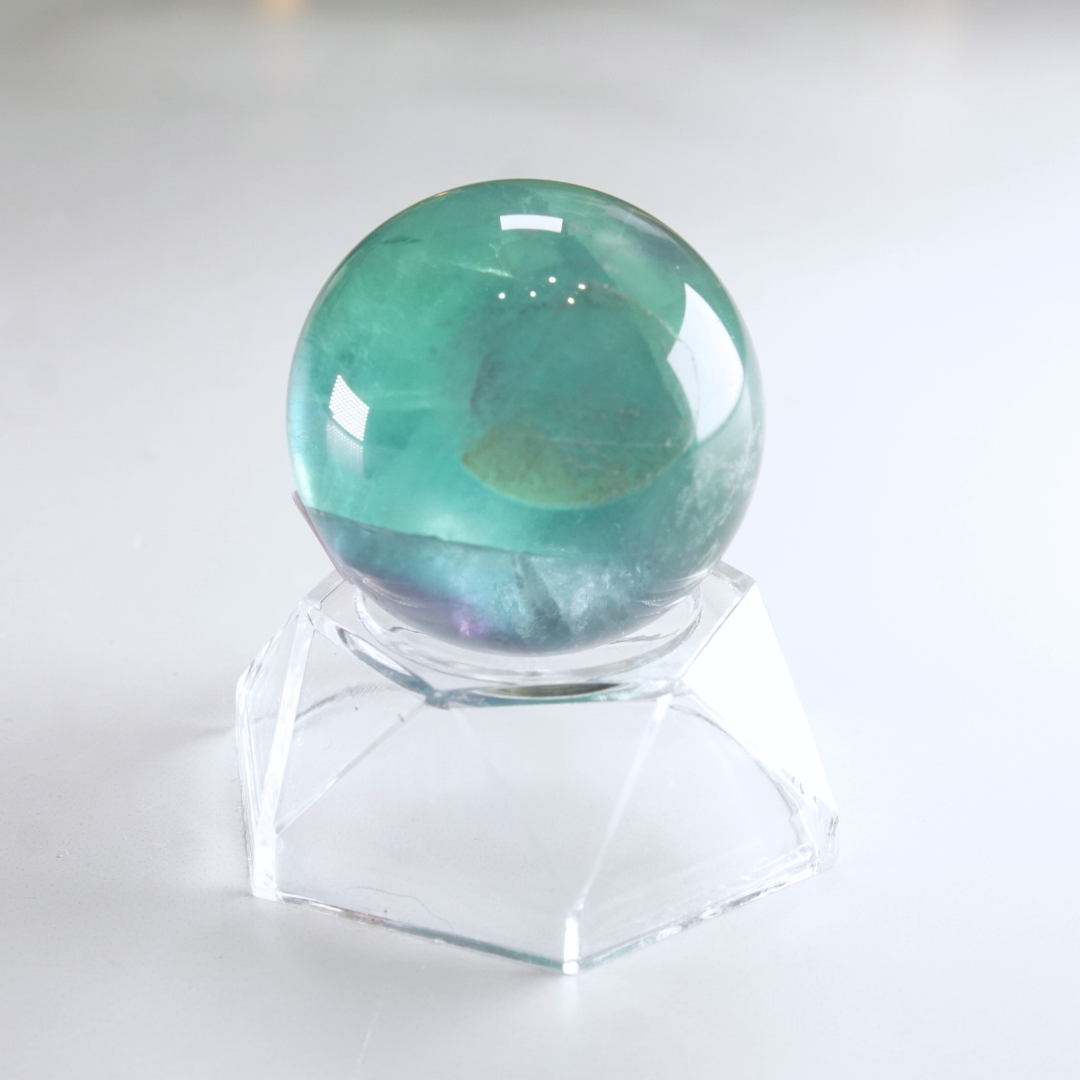 Rainbow Fluorite Sphere | High Quality Glassy Fluorite Sphere (F)