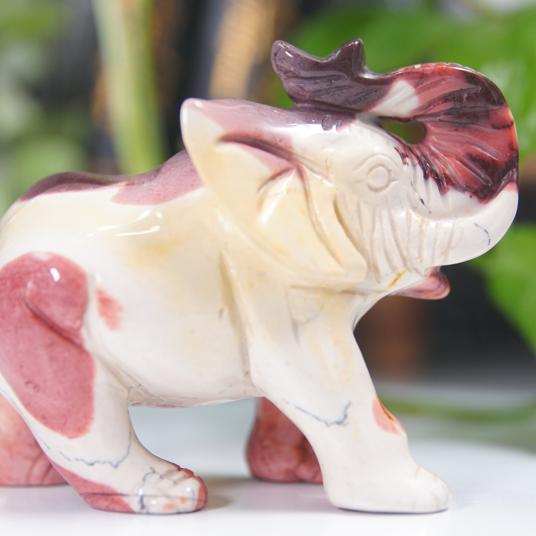 Mookaite Elephant Boutique Carving