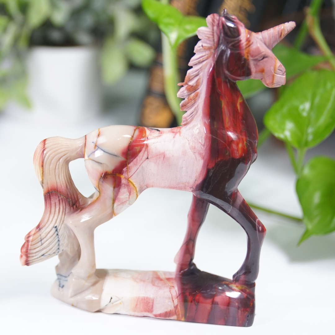Mookaite Unicorn Boutique Carving