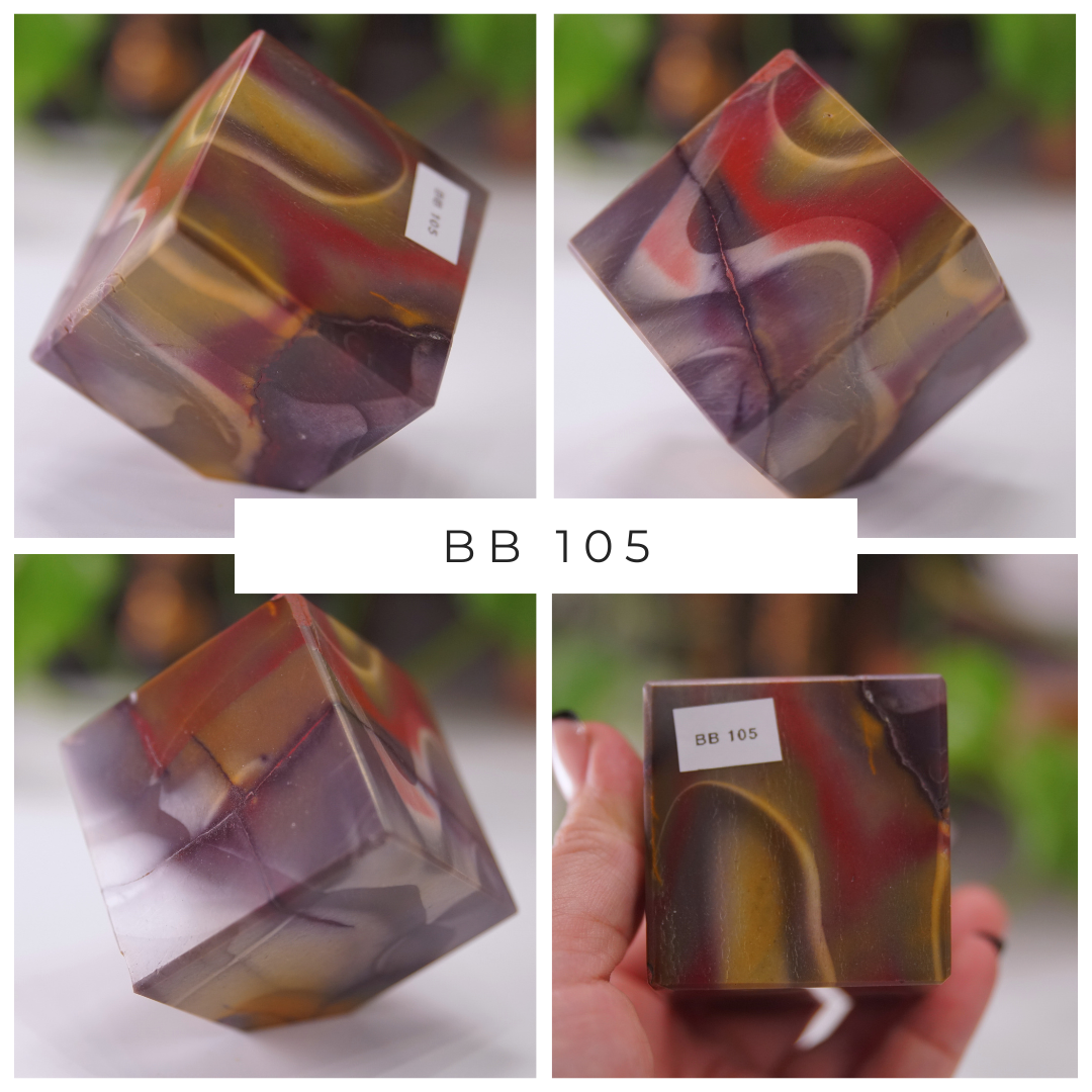 Purple And Yellow Mookaite Cubes | Pick Your Favorite