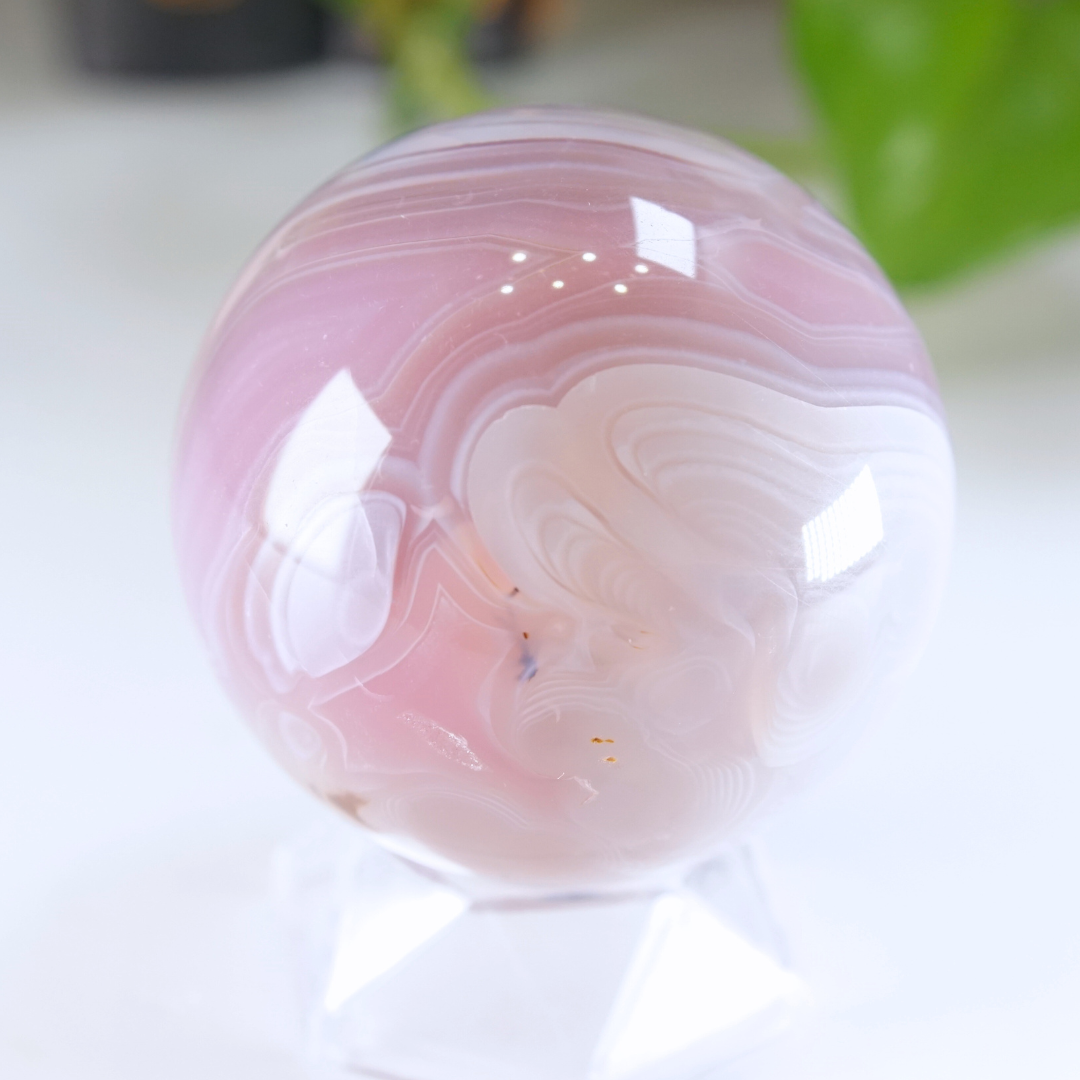 Pink Jelly Agate Sphere | Pick Your Favorite