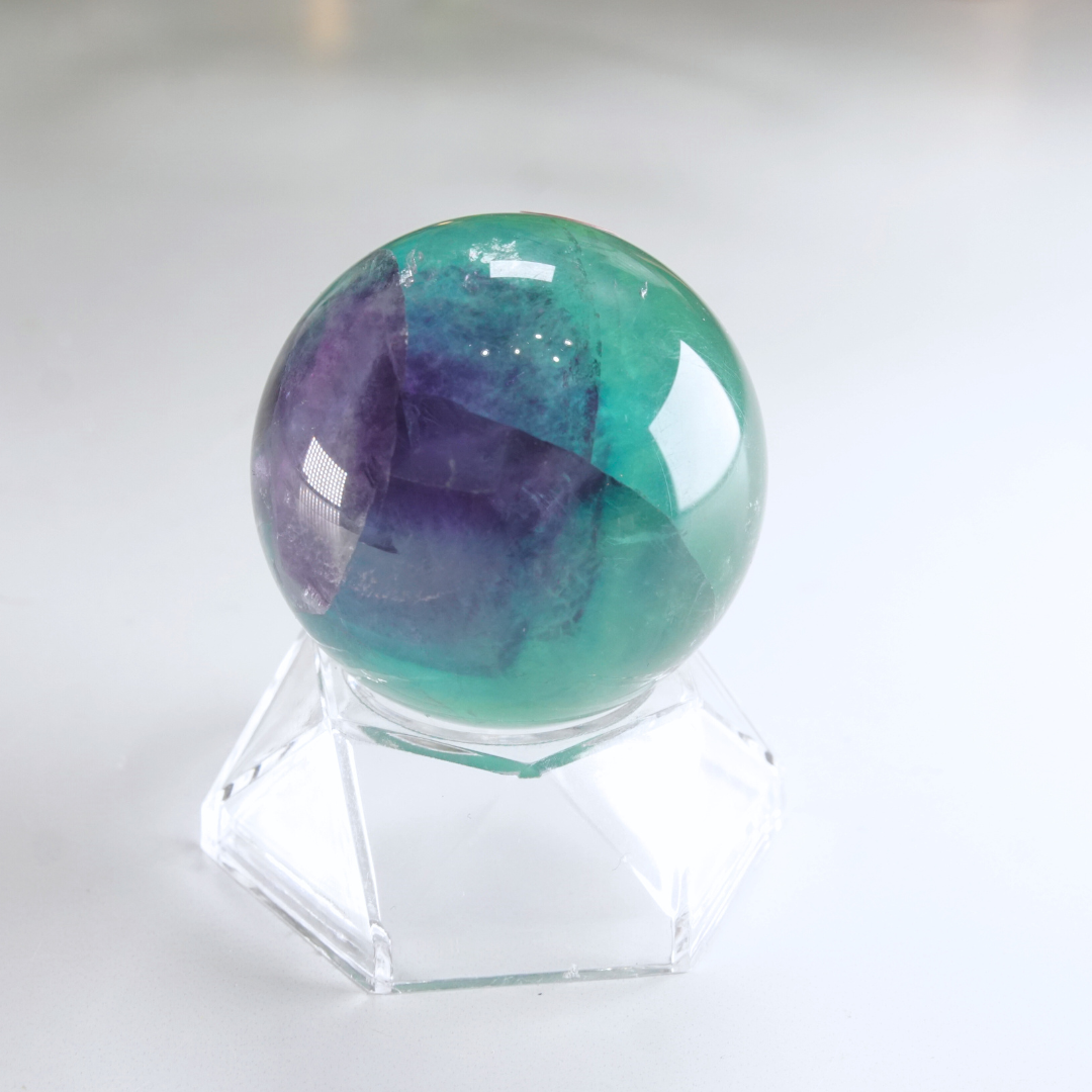 Rainbow Fluorite Sphere | High Quality Glassy Fluorite Sphere (I)