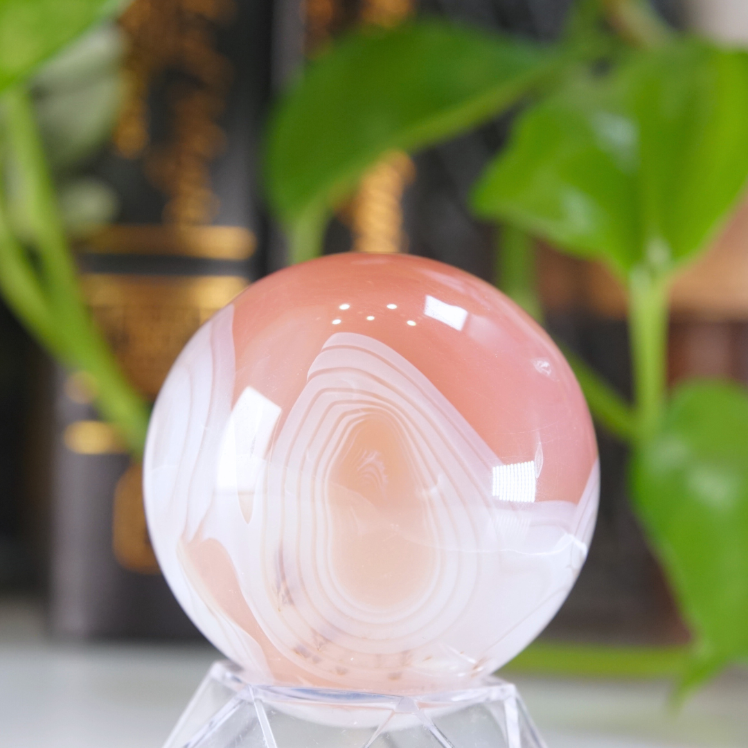 Pink Jelly Agate Sphere | Pick Your Favorite