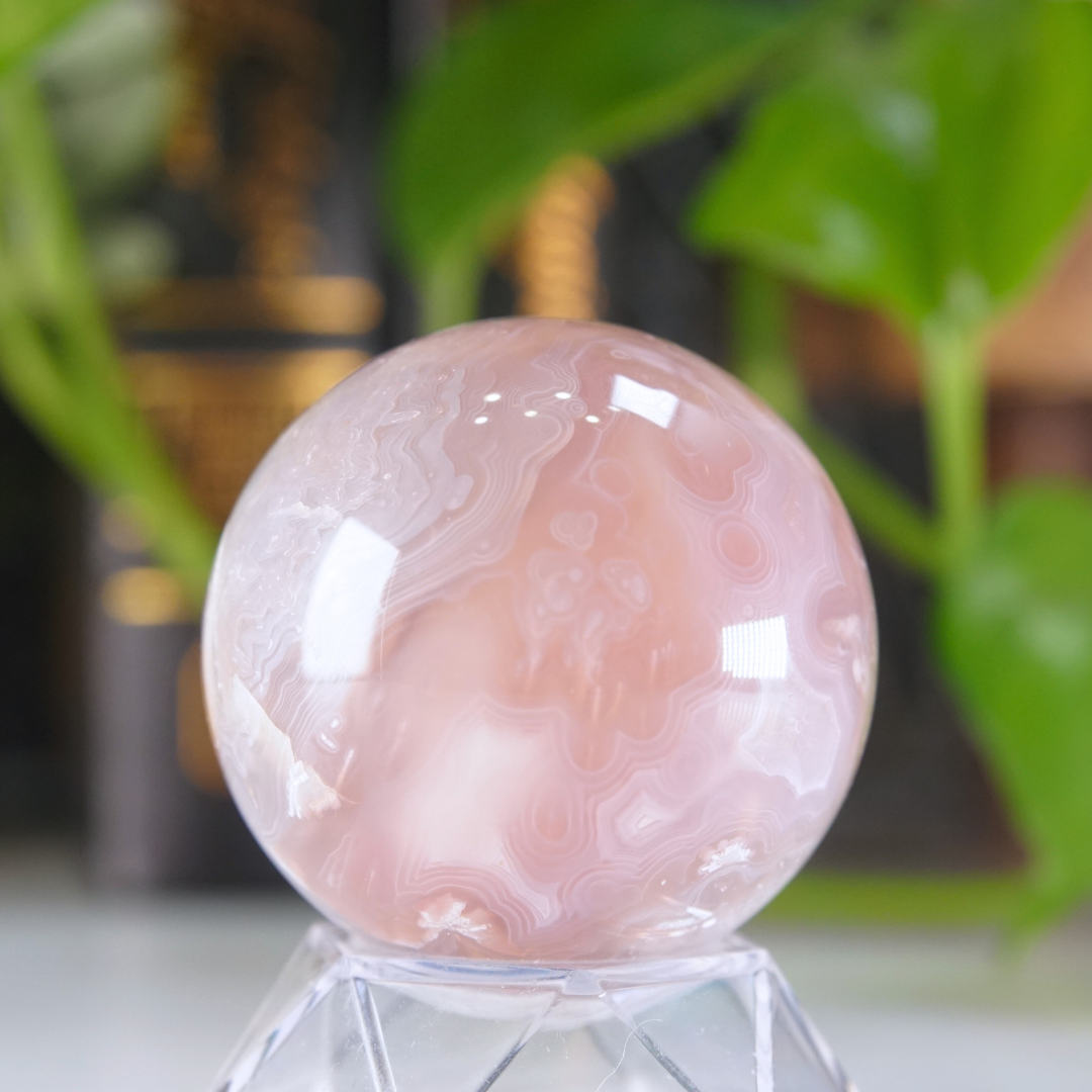 Pink Jelly Agate Sphere | Pick Your Favorite