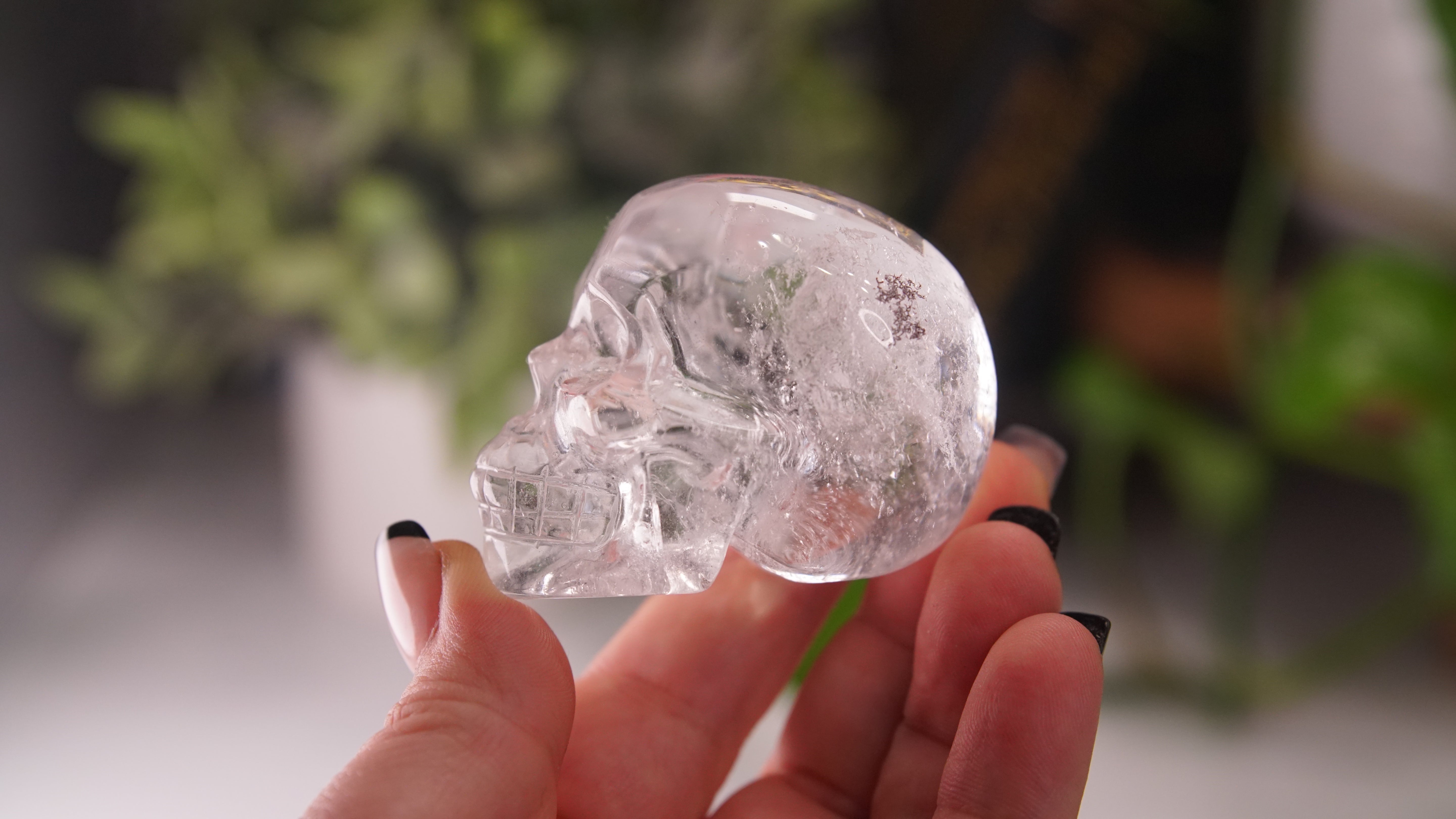 High Quality Clear Quartz With Inclusions Crystal Carving