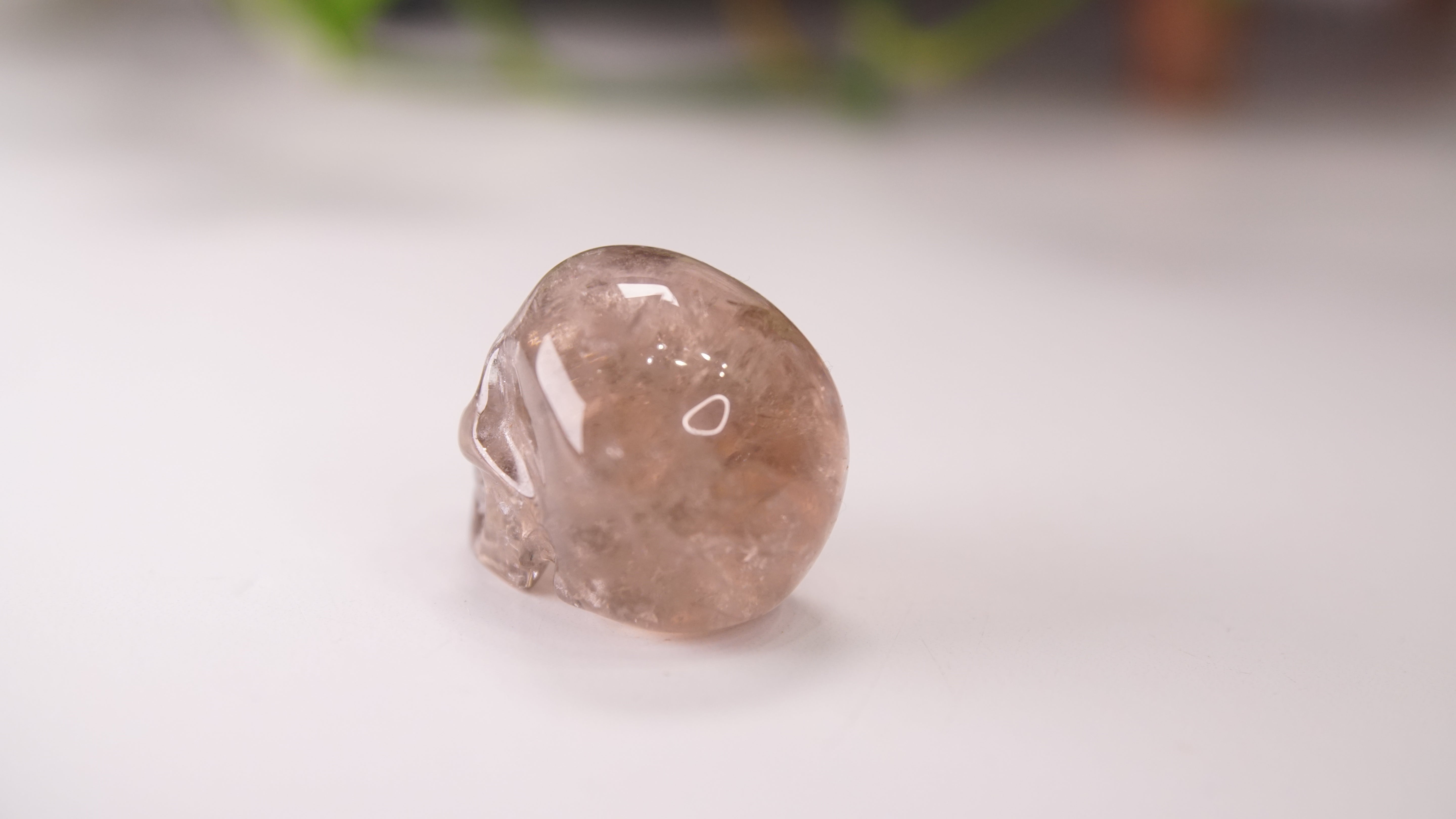 High Quality Smoky Quartz With Inclusions Crystal Carving