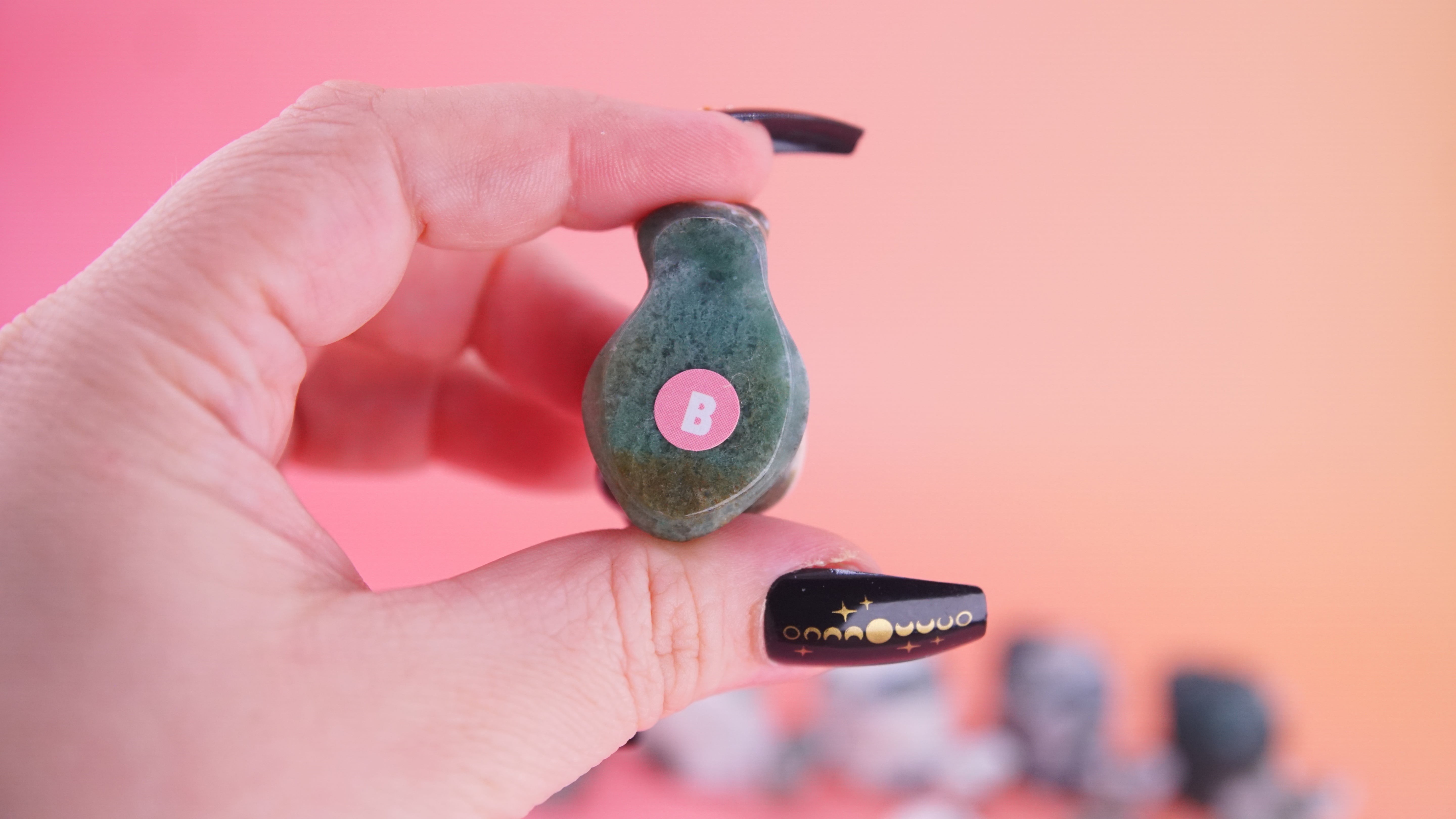 Moss Agate Mini Snail Carving | Pick Your Favorite