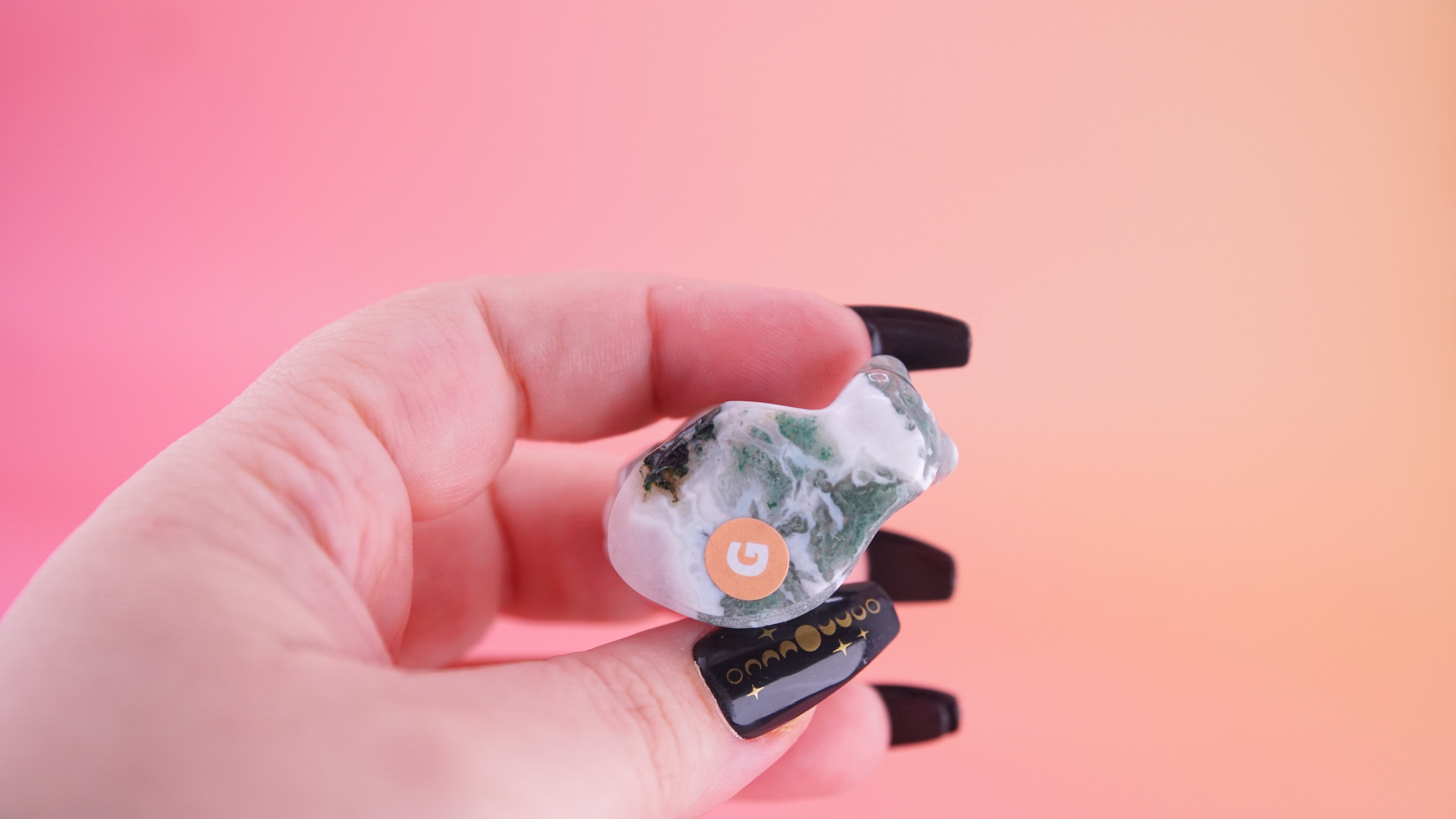 Moss Agate Mini Snail Carving | Pick Your Favorite