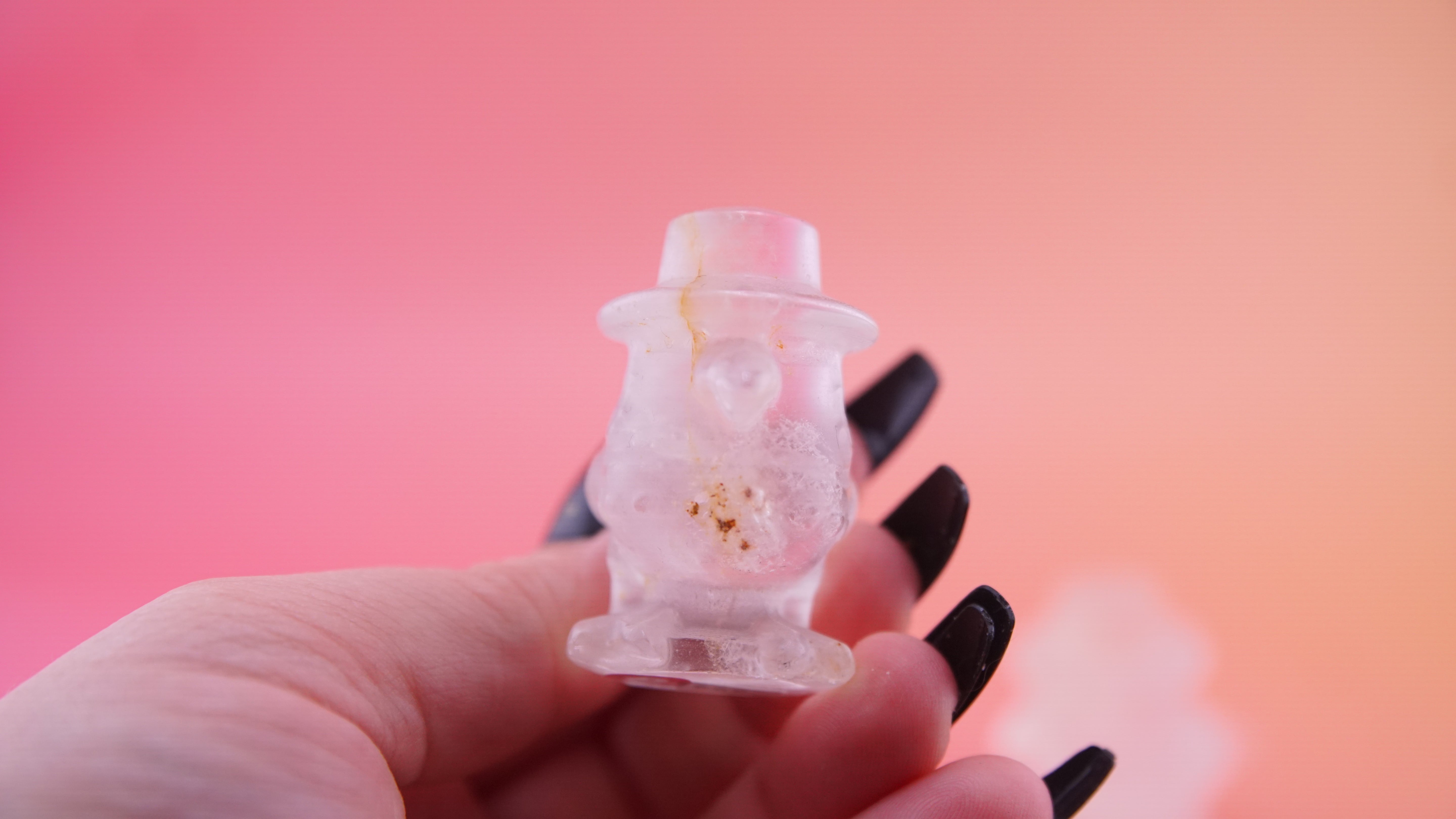 Demon Hunter Fandom Carving | Bird Carving | Clear Quartz