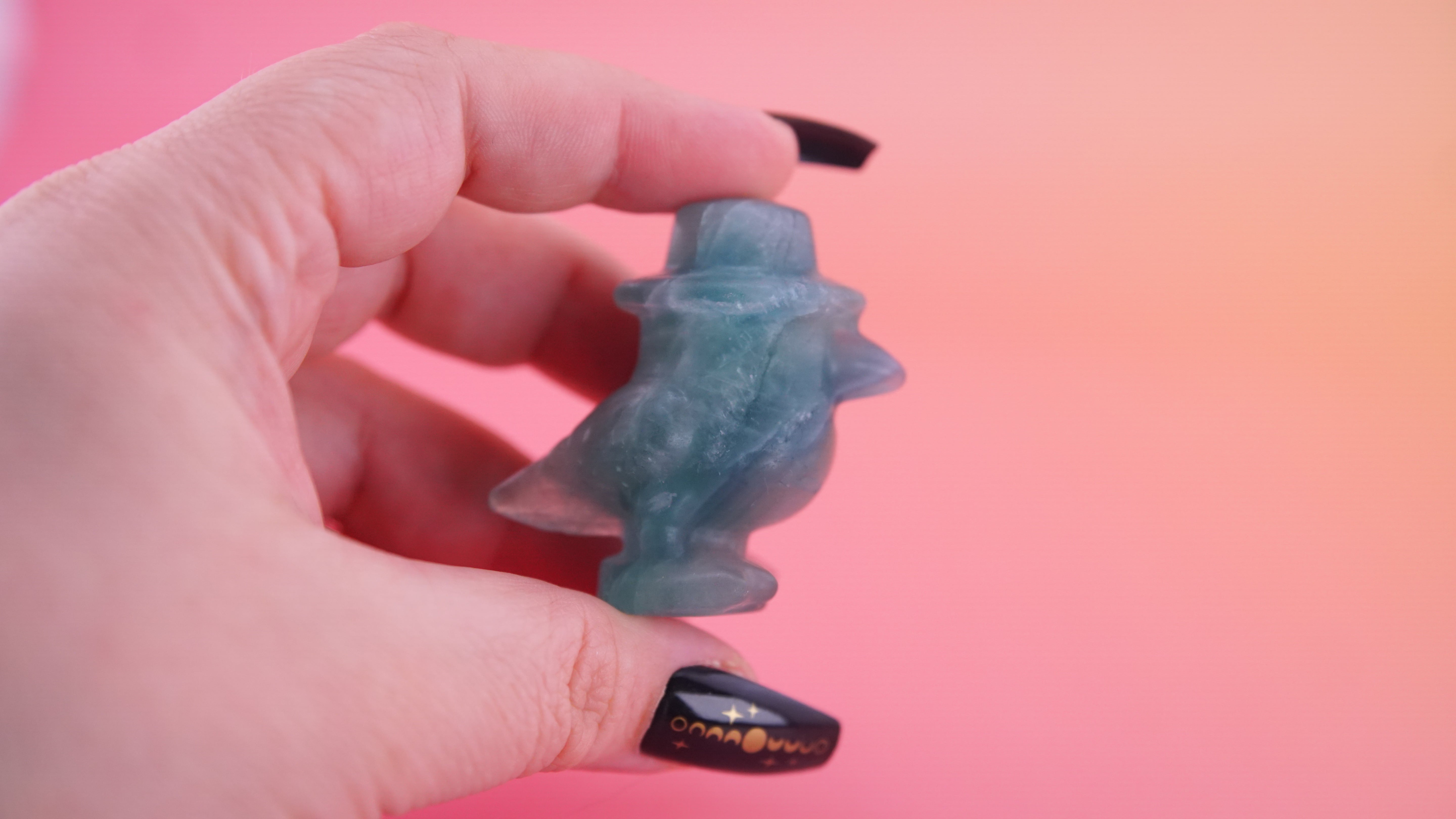 Demon Hunter Fandom Carving | Bird Carving | Fluorite