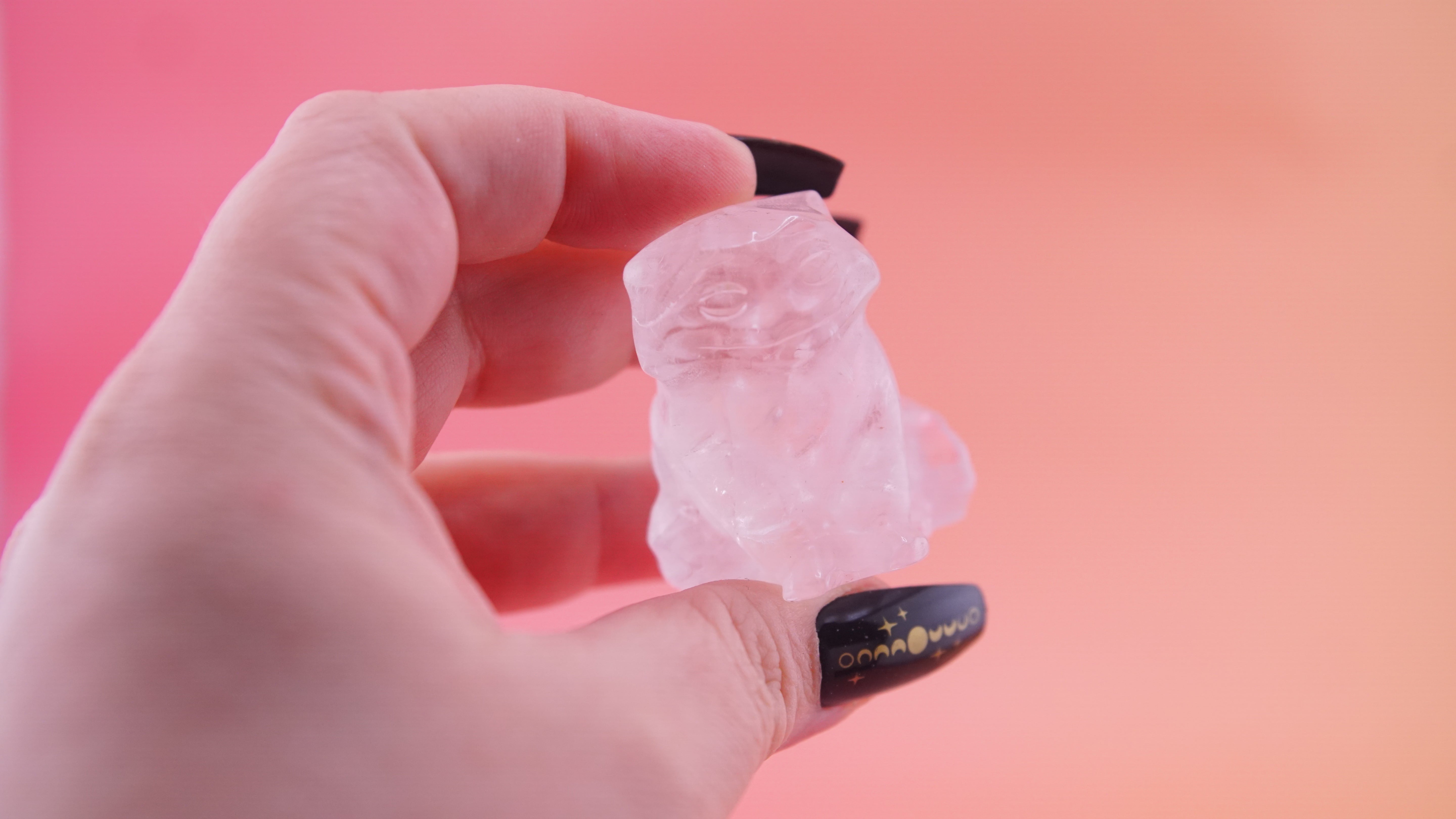 Demon Hunter Fandom Carving | Tiger Carving | Clear Quartz