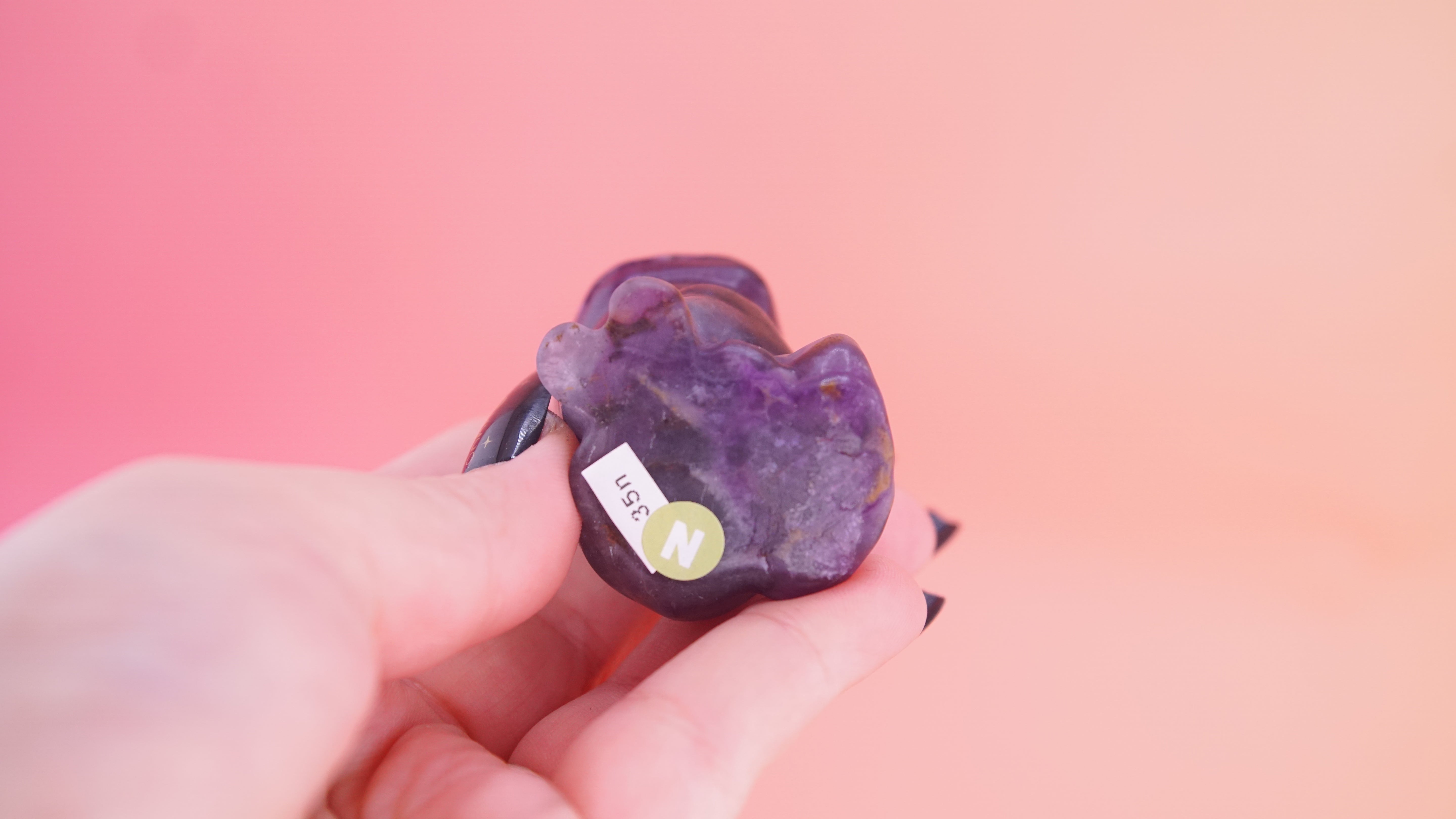 Demon Hunter Fandom Carving | Tiger Carving | Purple Fluorite