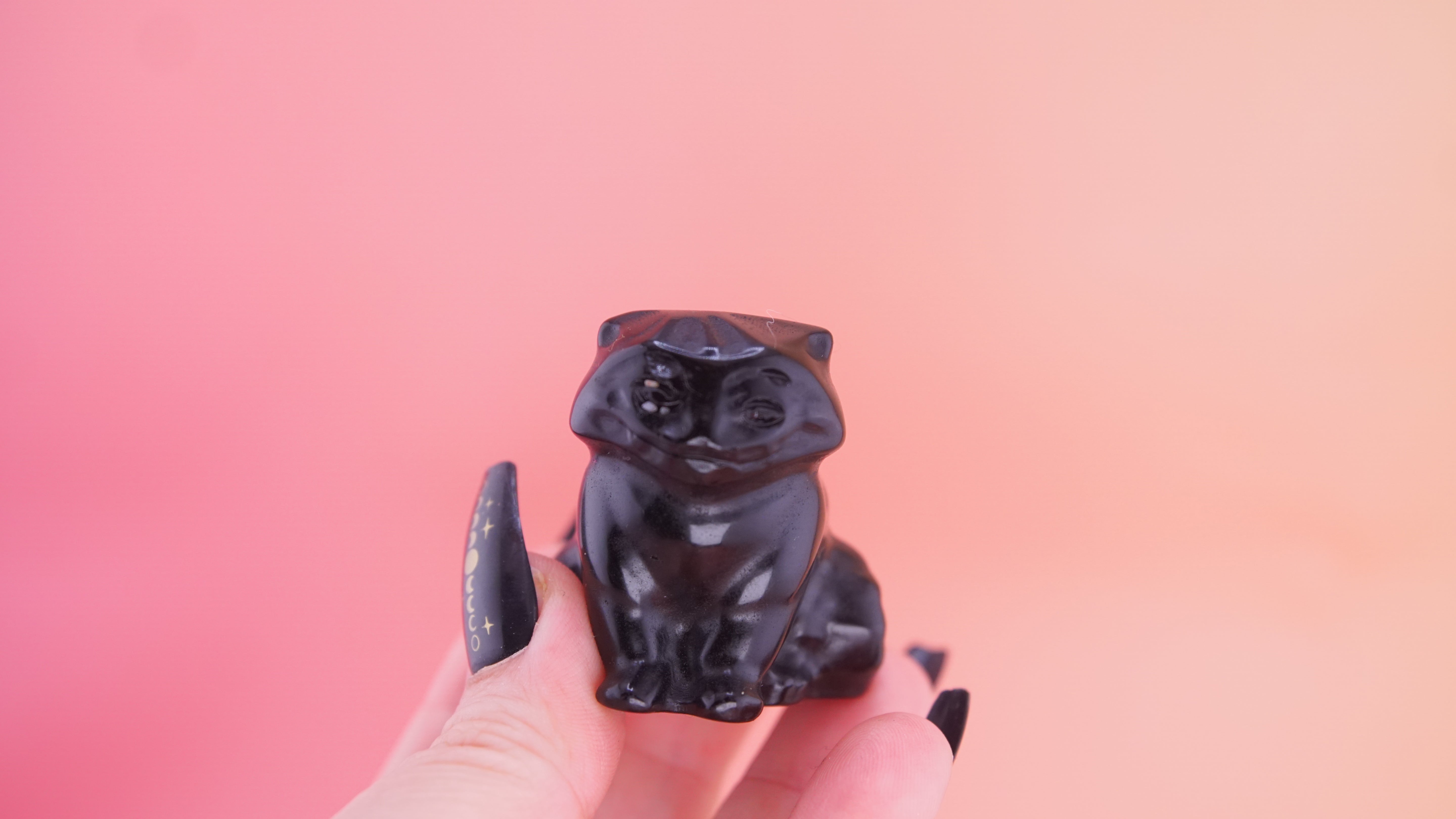 Demon Hunter Fandom Carving | Tiger Carving | Black Obsidian