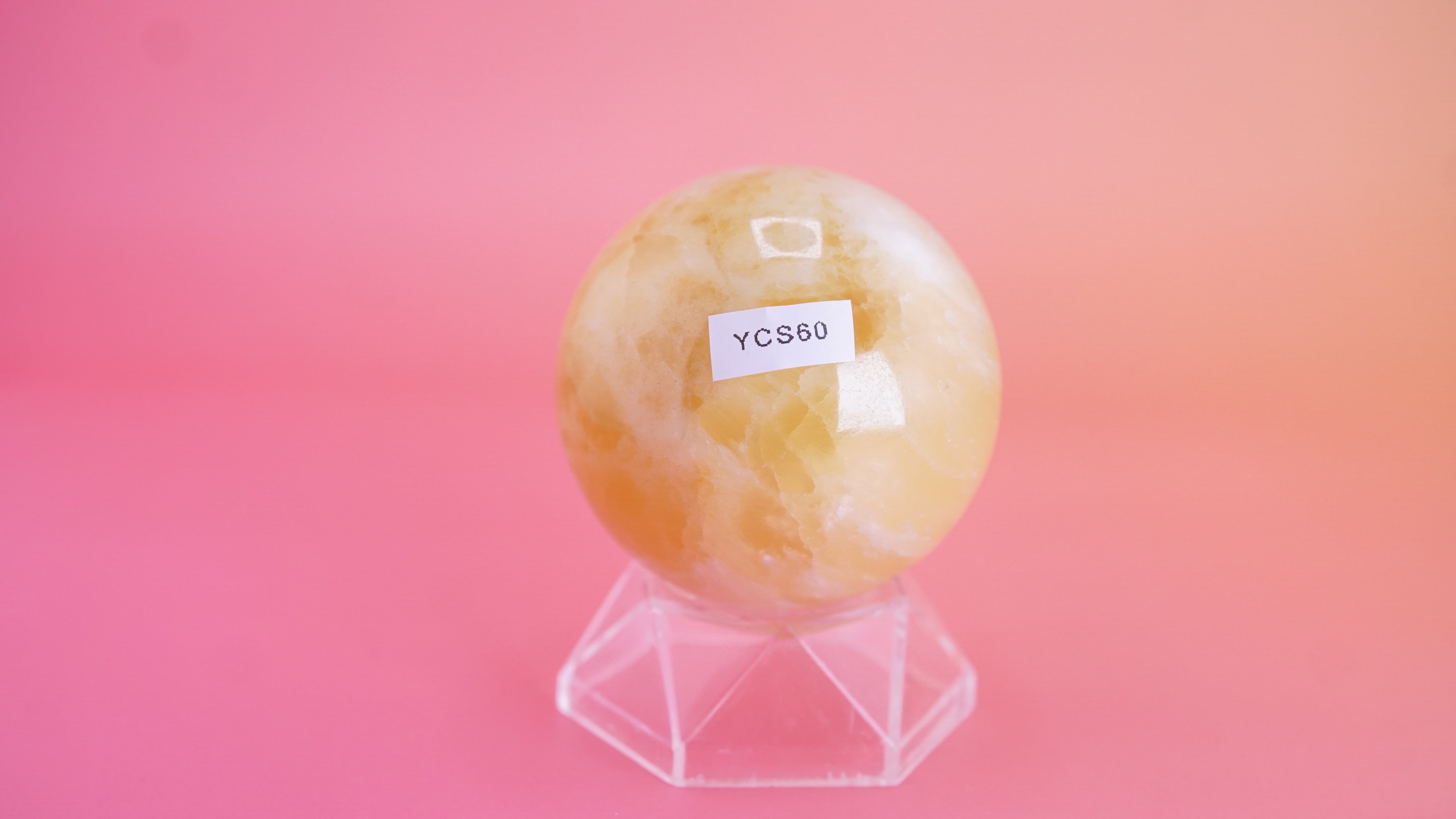 Lemon Calcite Sphere From Pakistan