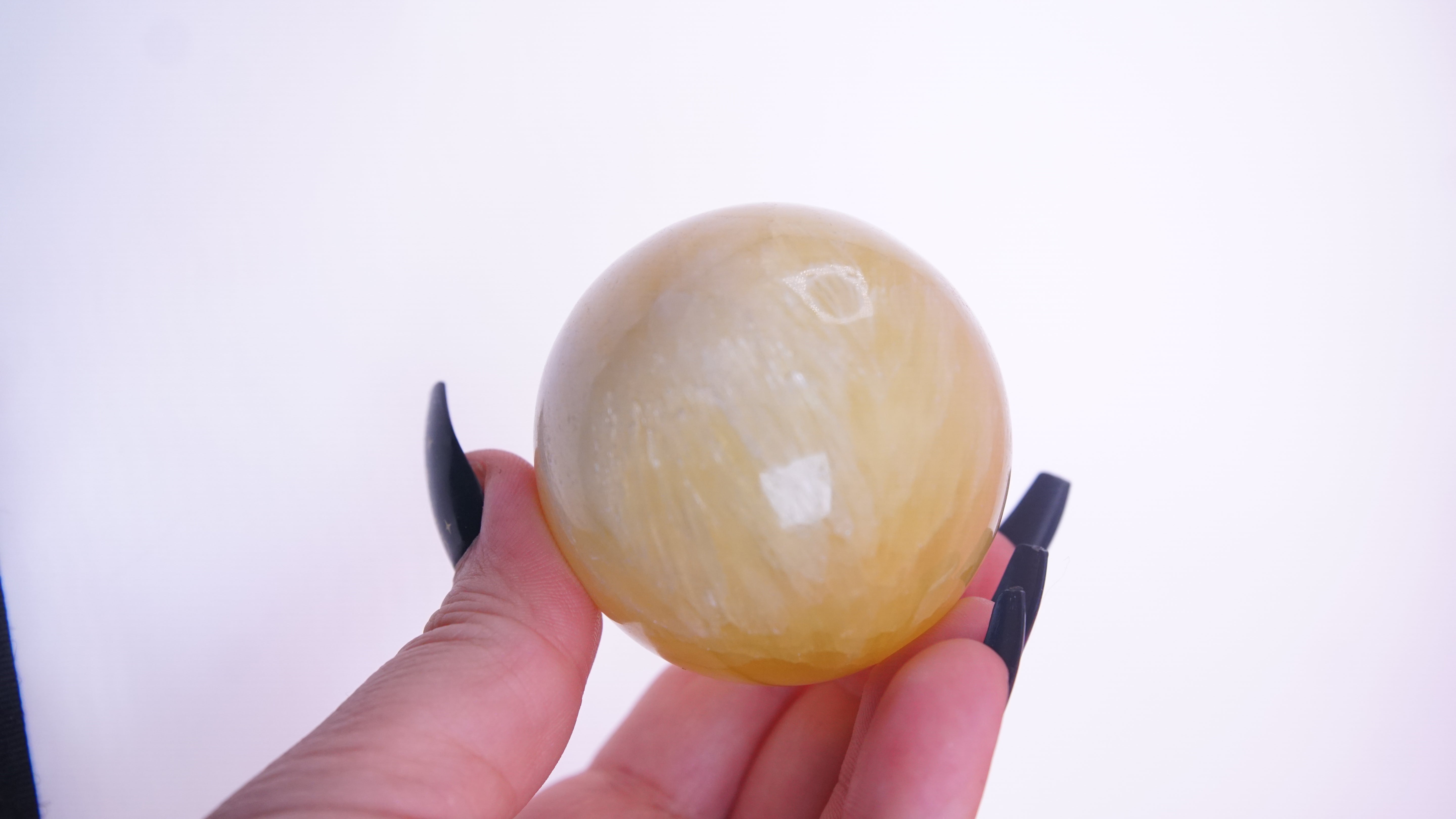 Lemon Calcite Sphere From Pakistan