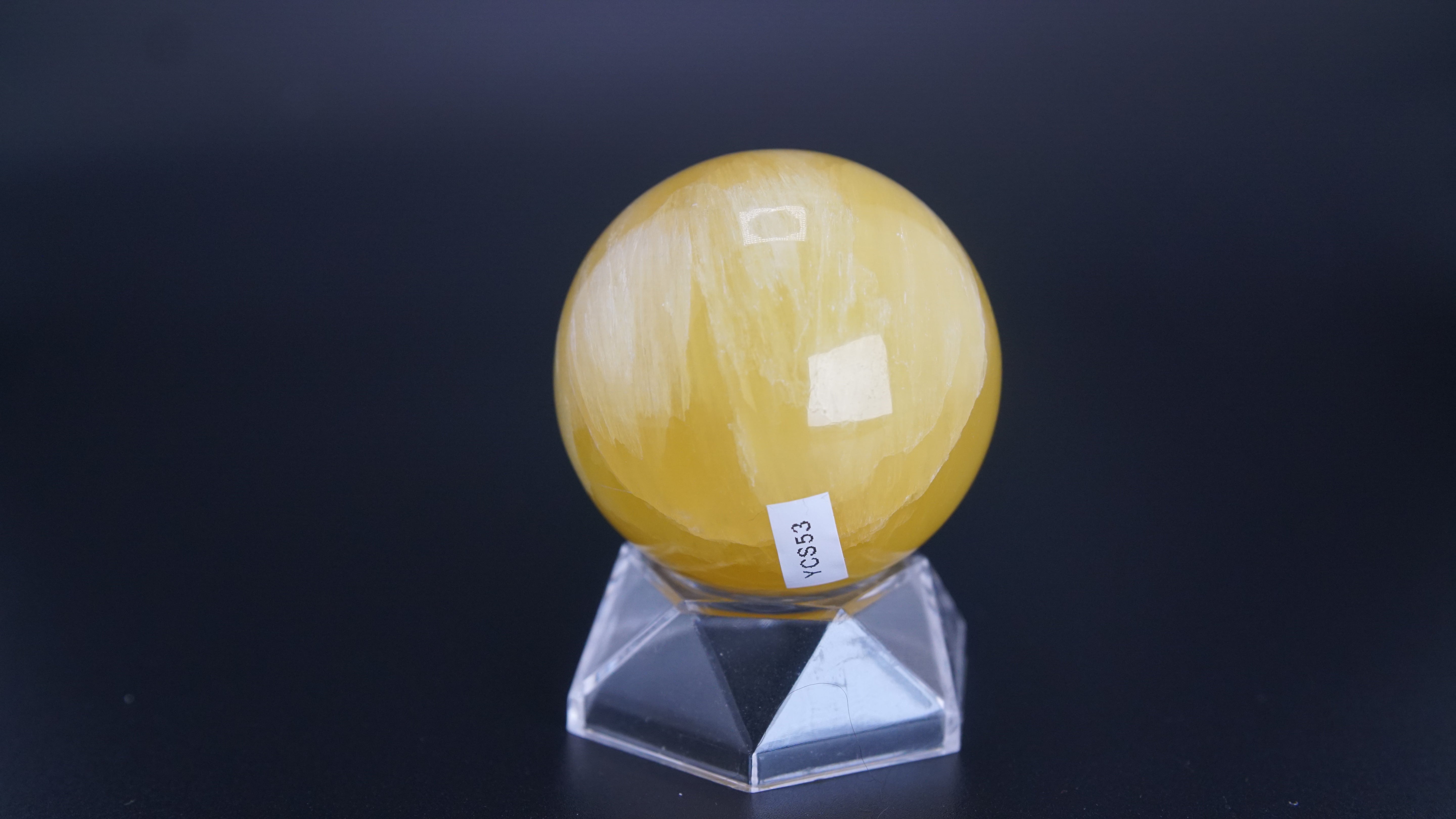 Lemon Calcite Sphere From Pakistan
