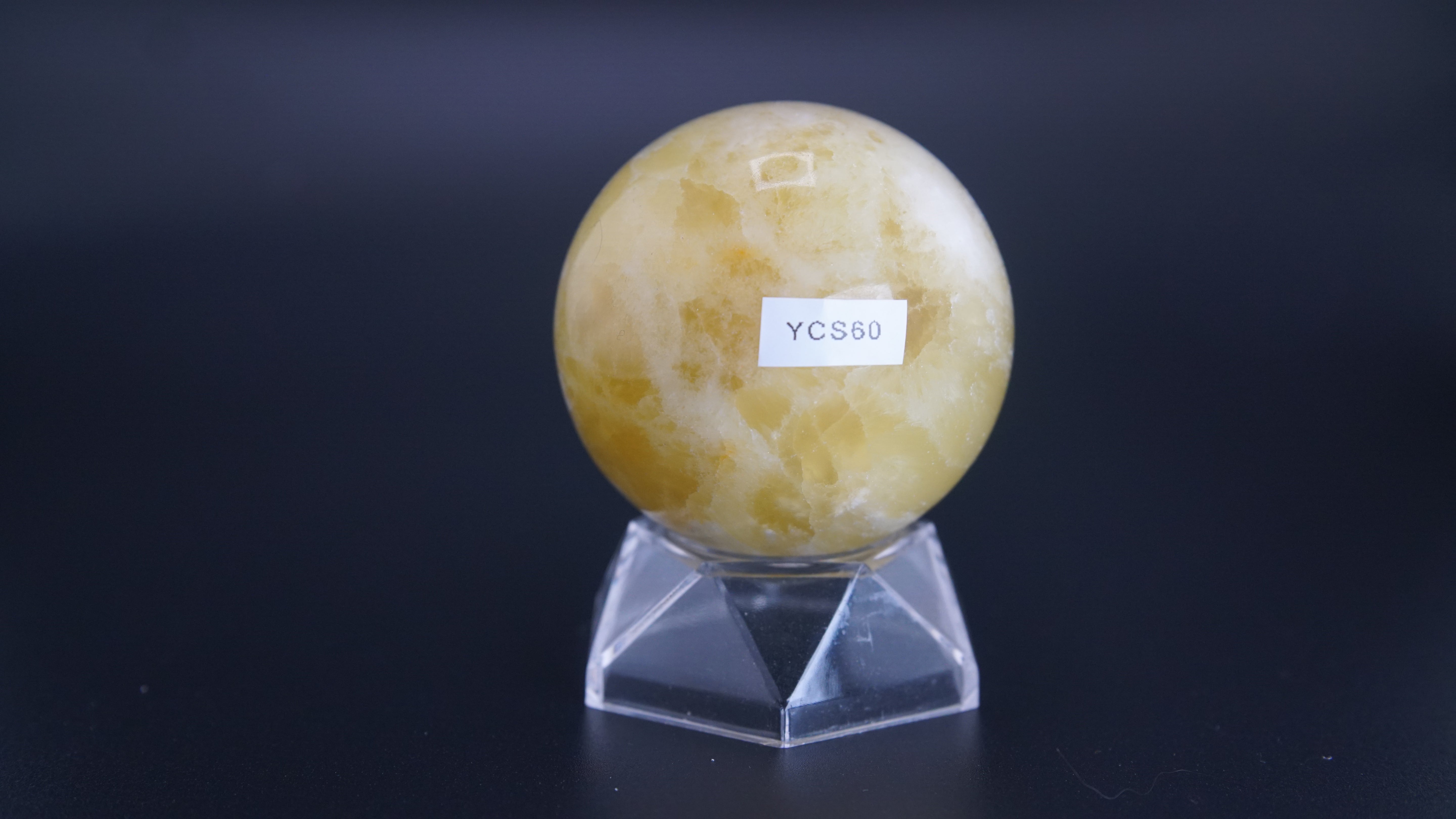 Lemon Calcite Sphere From Pakistan
