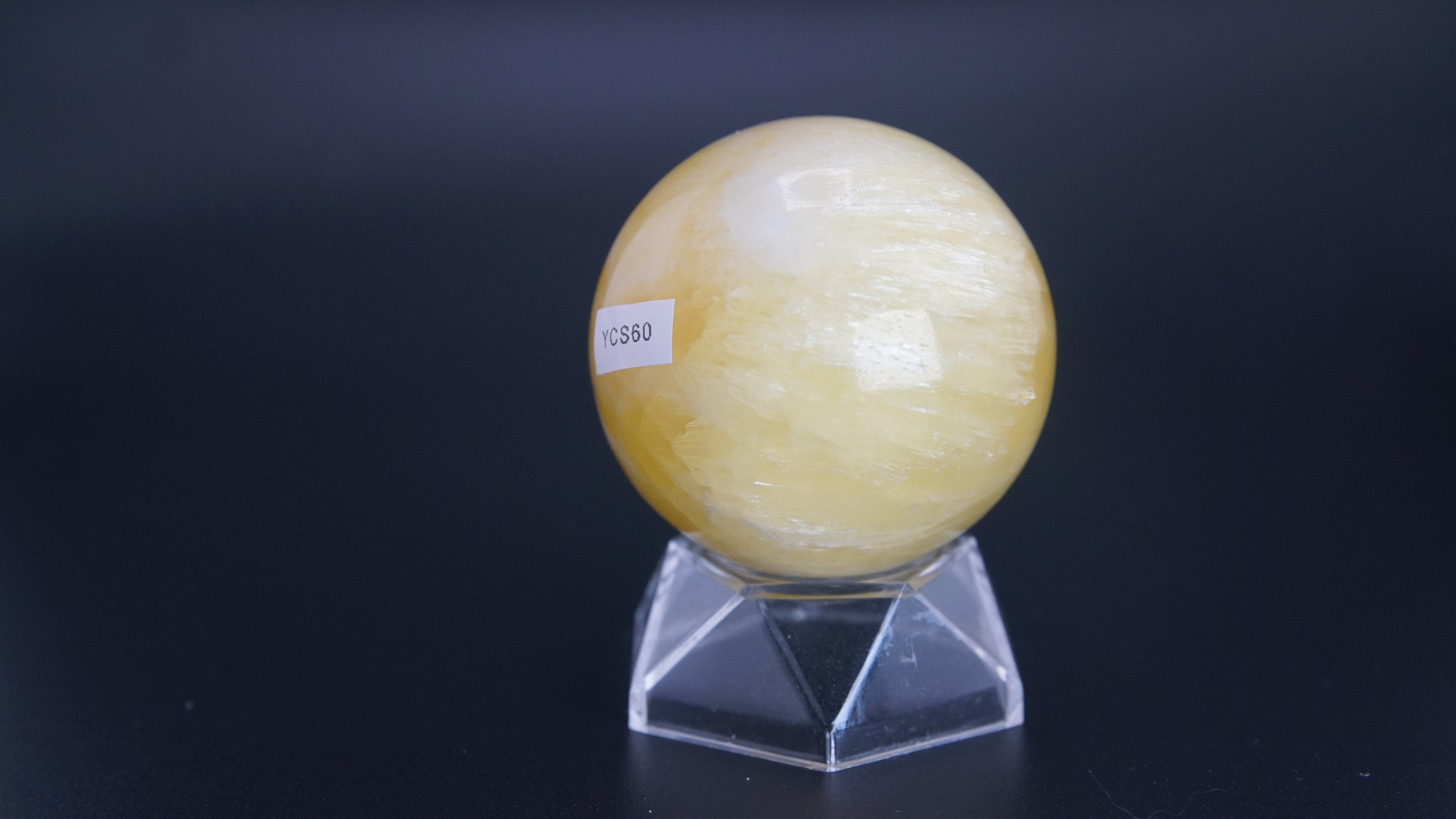 Lemon Calcite Sphere From Pakistan