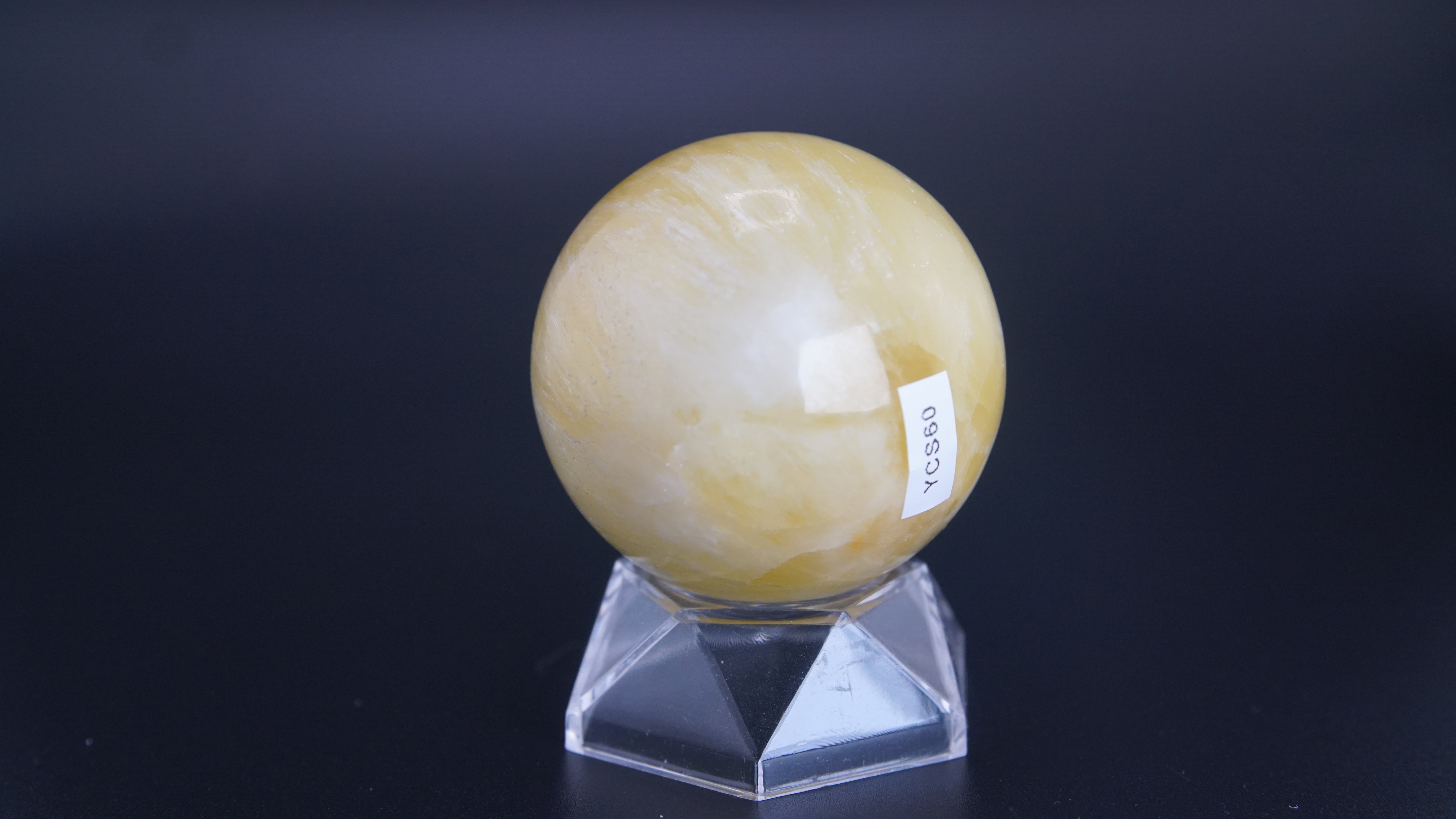 Lemon Calcite Sphere From Pakistan