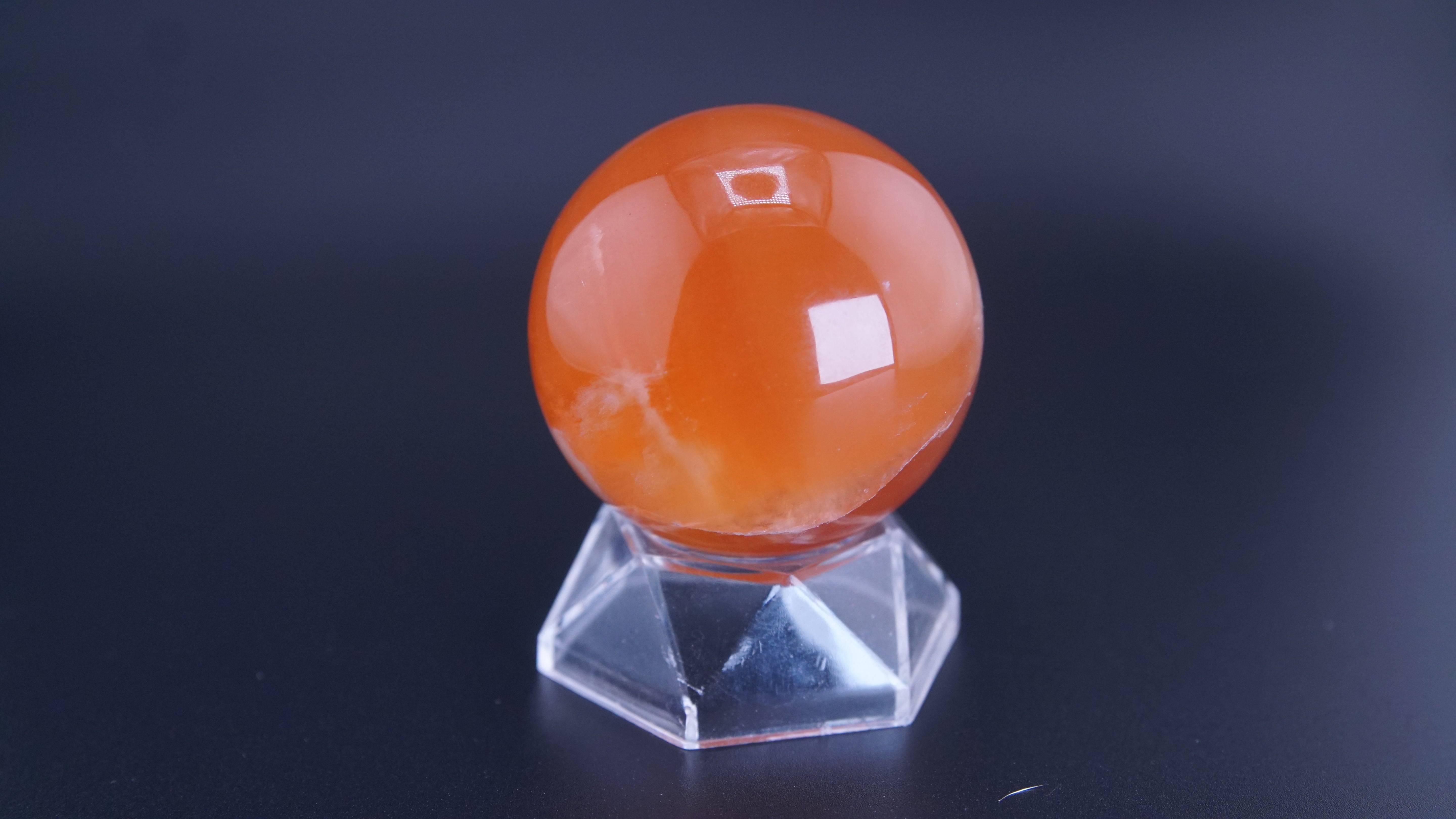 Honey Calcite Sphere From Pakistan