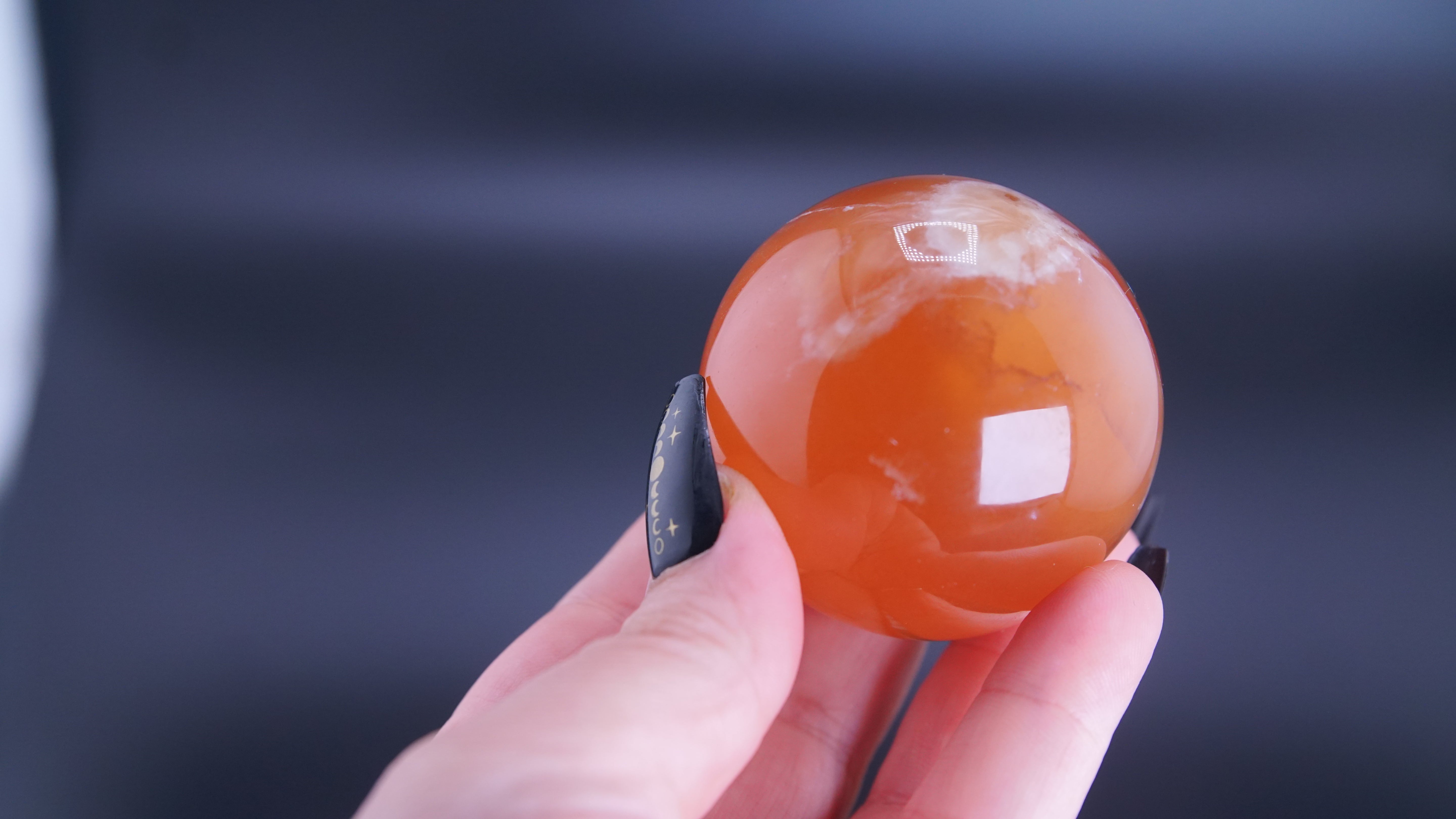 Honey Calcite Sphere From Pakistan