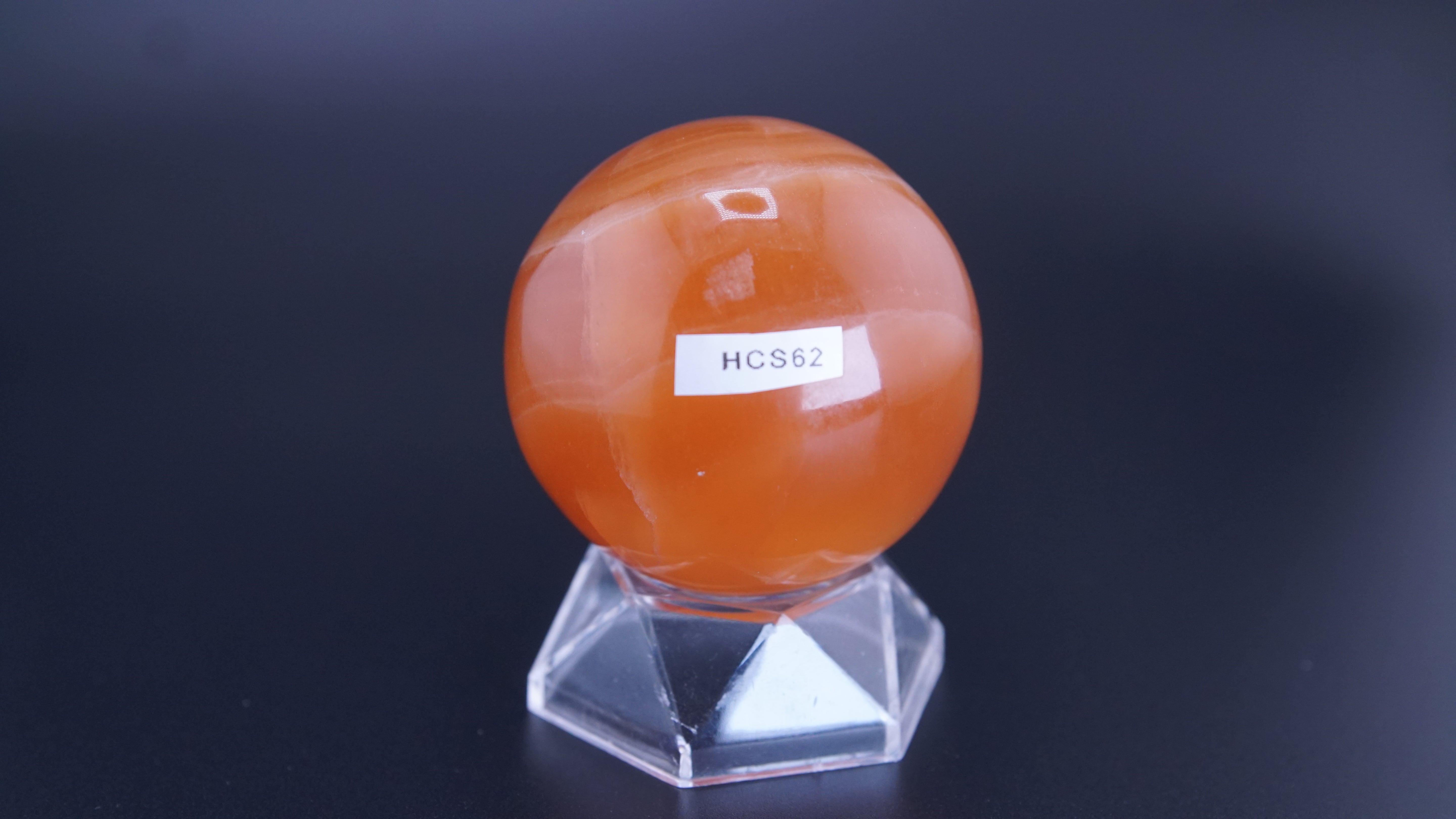Honey Calcite Sphere From Pakistan