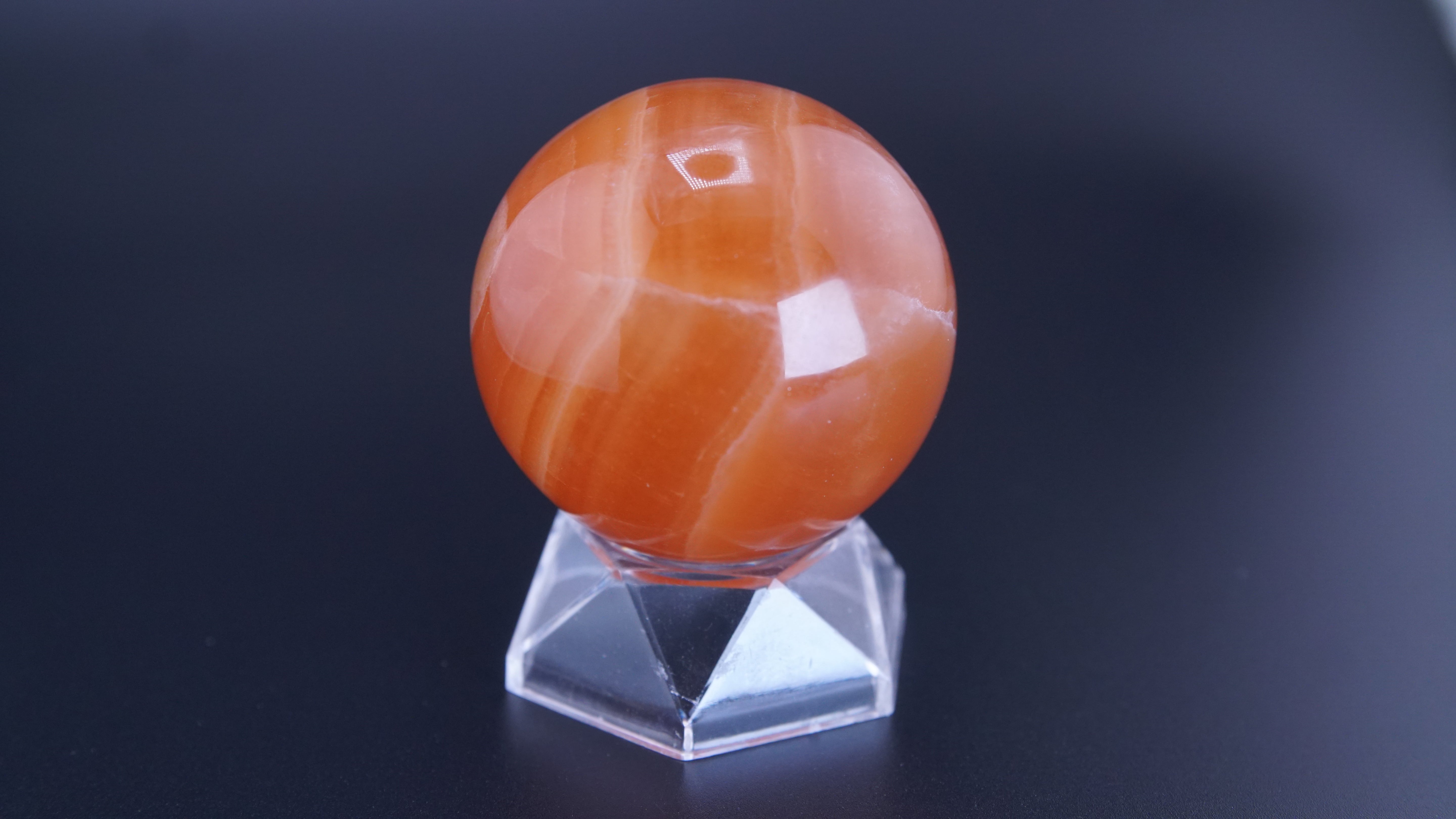 Honey Calcite Sphere From Pakistan